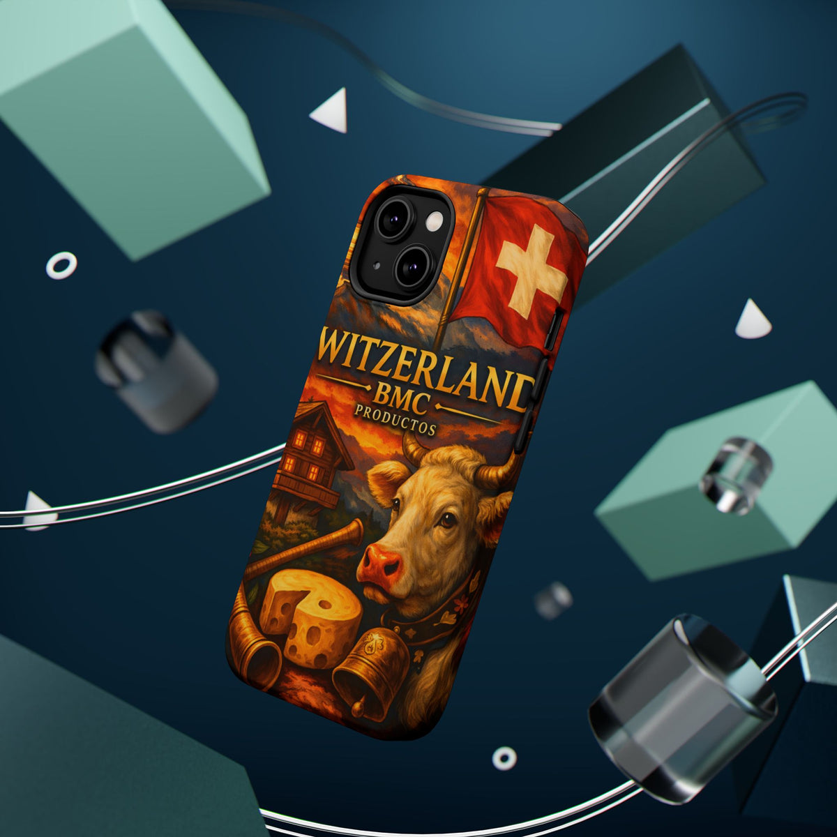 "Funda Magnética Reforzada Magnética Reforzada suiza❄️ – Tierra de montañas majestuosas y precisión legendaria"