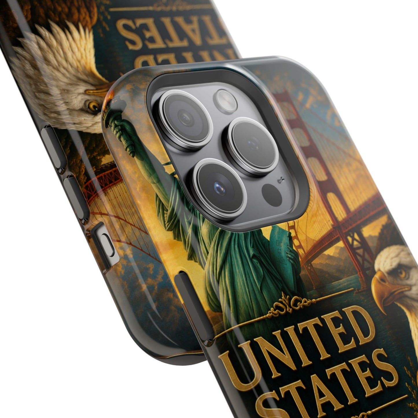 "Funda Magnética Reforzada Estados Unidos: Sueños, Libertad y Grandes Horizontes 🗽🏜️🌆"