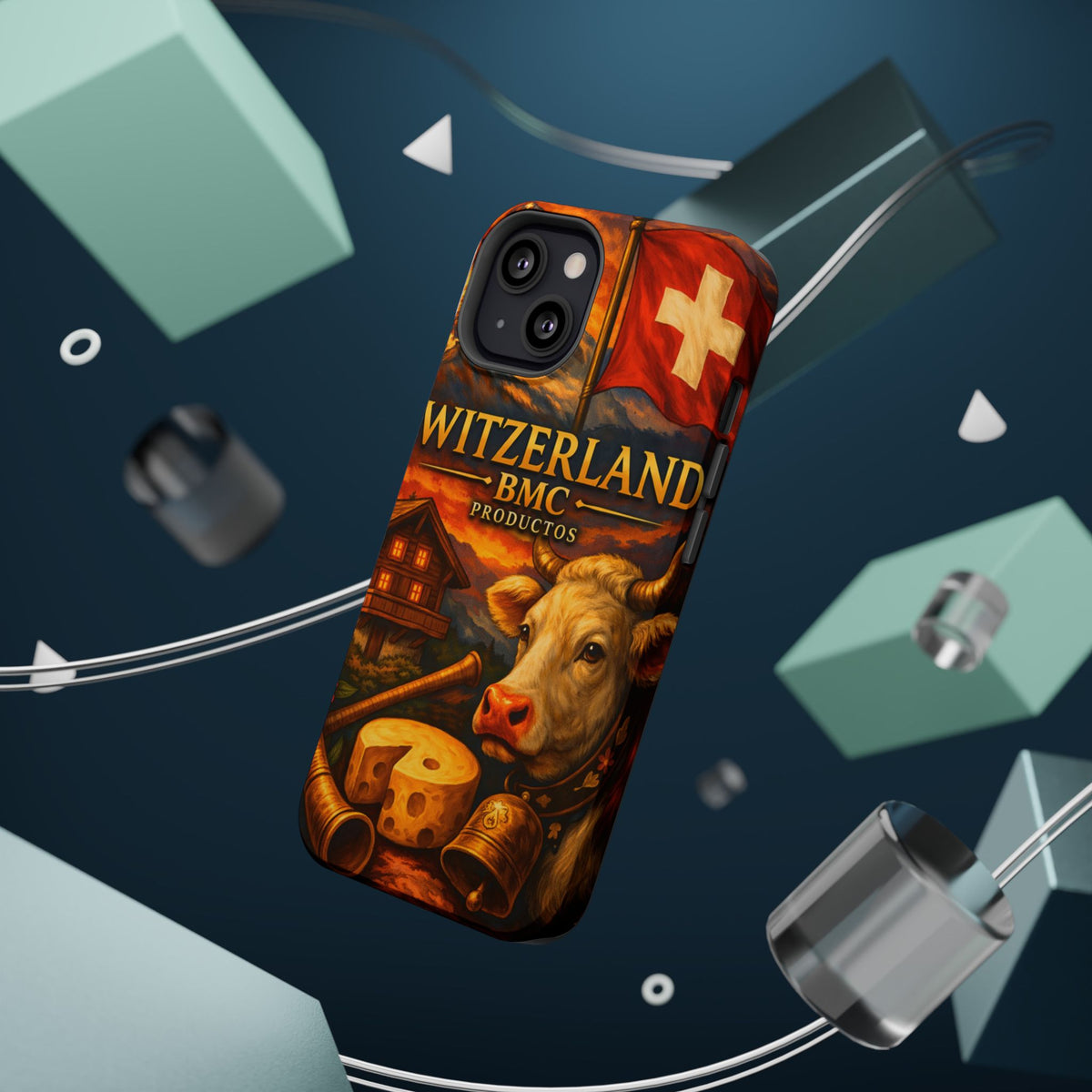 "Funda Magnética Reforzada Magnética Reforzada suiza❄️ – Tierra de montañas majestuosas y precisión legendaria"