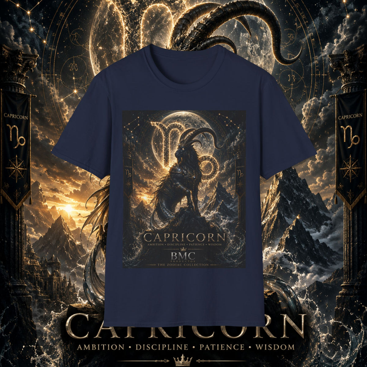 "Camiseta ♑ Capricornio – El Guardián de las Cumbres"