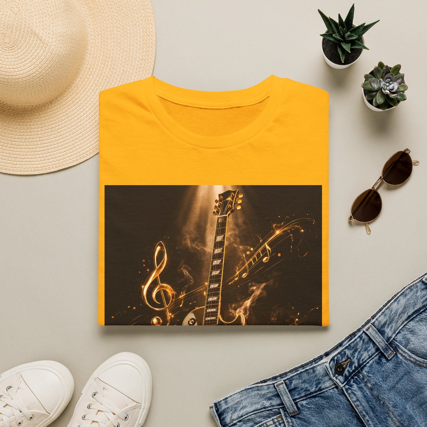 "Camiseta guitarra 🎸🔥Donde vibra una cuerda, nace una llamarada.” 🔥🎸