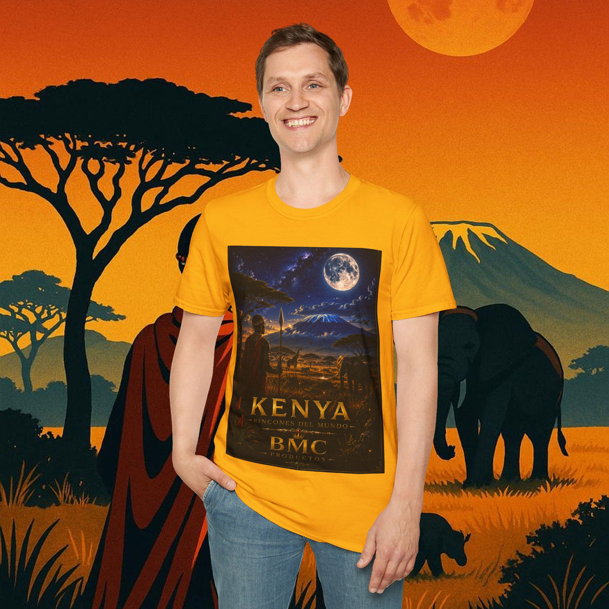 "Camiseta Kenia: Aventura Salvaje y Tierra de Horizontes Infinitos 🦁🌄🏕️"