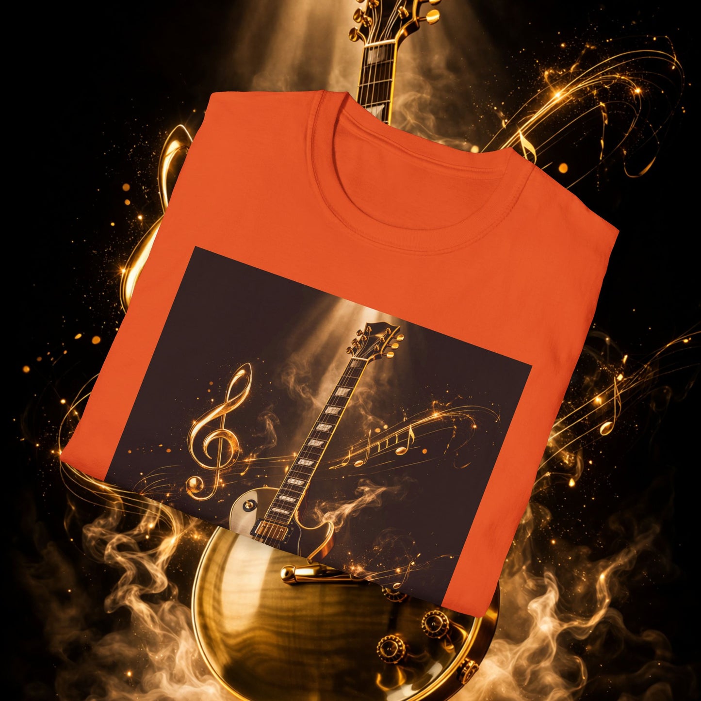 "Camiseta guitarra 🎸🔥Donde vibra una cuerda, nace una llamarada.” 🔥🎸