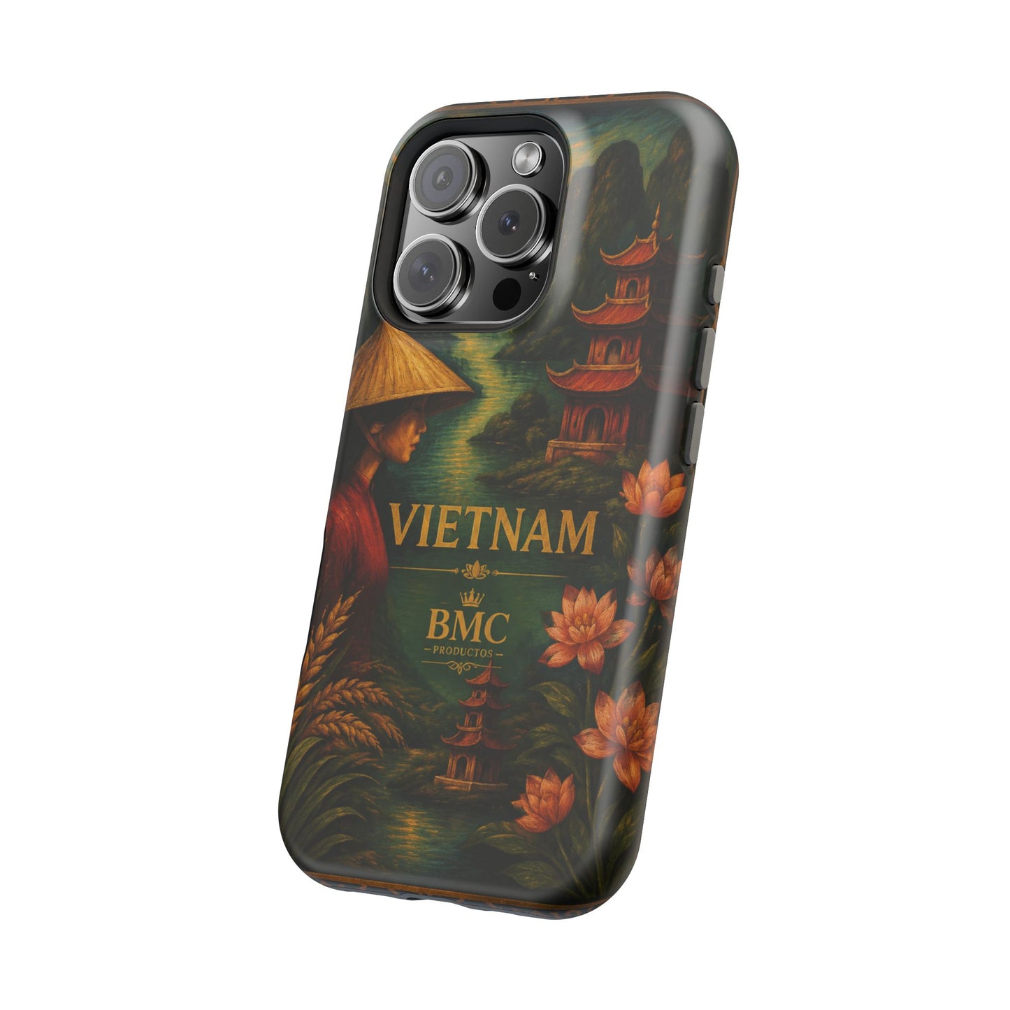 "Funda Magnética Reforzada Magnética Reforzada  Vietnam: Tradición, Naturaleza y Leyendas Ancestrales 🎋🏯🐉"
