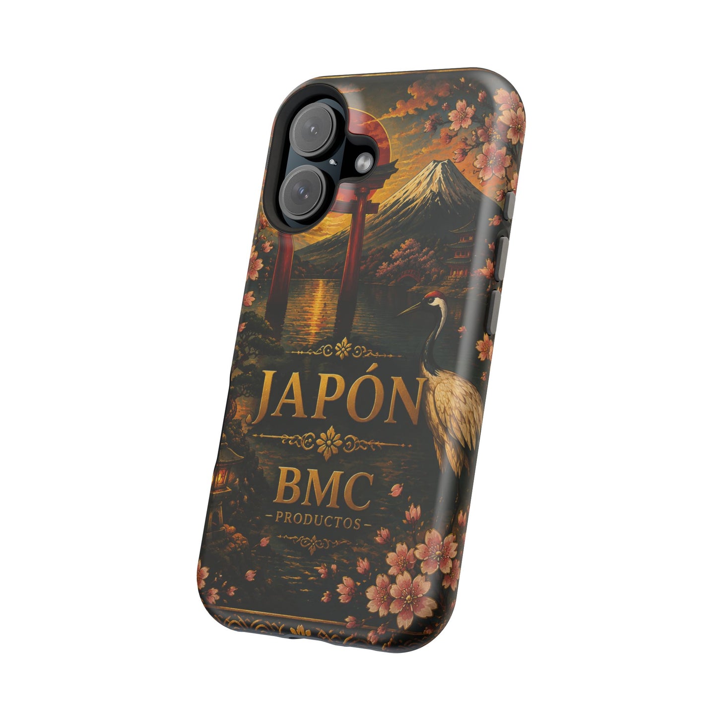 "Funda Magnética Reforzada Japón: Tradición entre Cerezos y Montañas 🌸⛩️🗻"