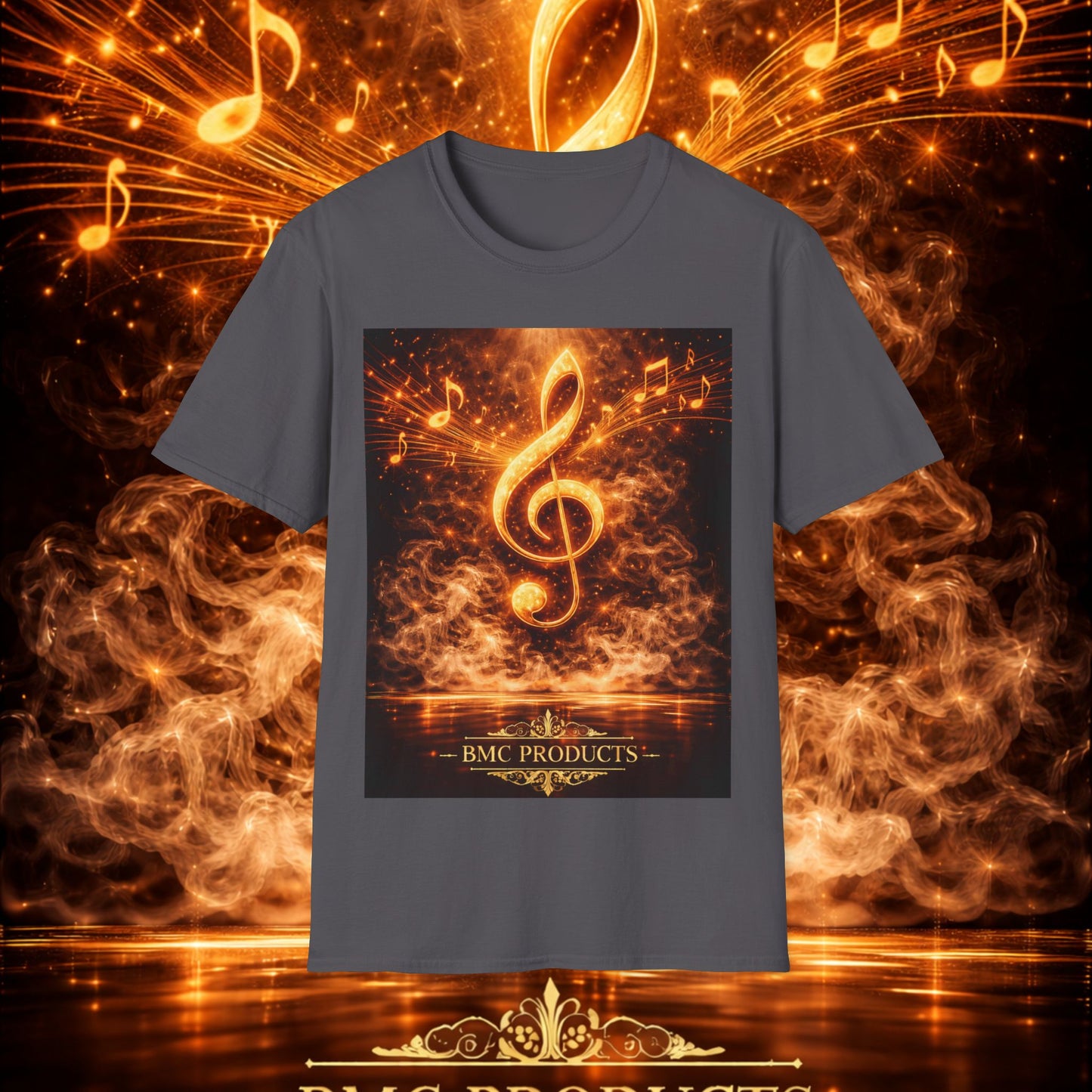 "Camiseta clave de sol 🎼🔥 “Donde nace una nota… nace una llama.” 🔥🎼