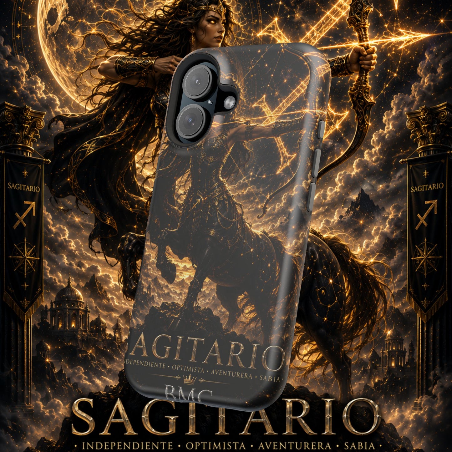 "Funda Magnética Reforzada Sagitario M– La Cazadora del Horizonte"