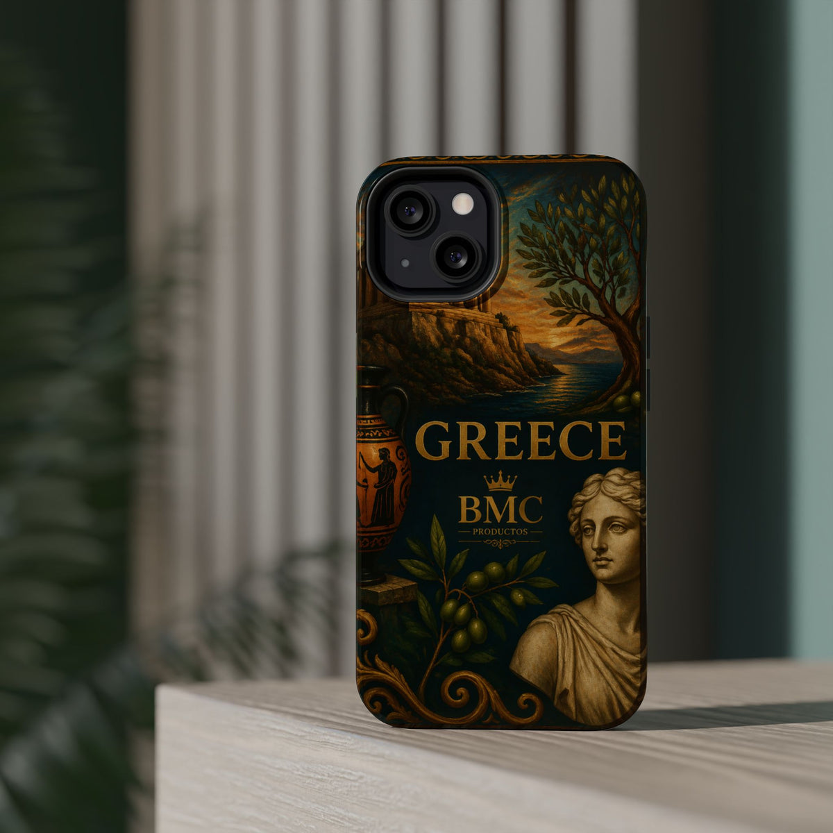 "Funda Magnética Reforzada Magnética Reforzada Grecia: Cuna de Dioses, Maravillas y Filosofía 🌊🏛️⚡"