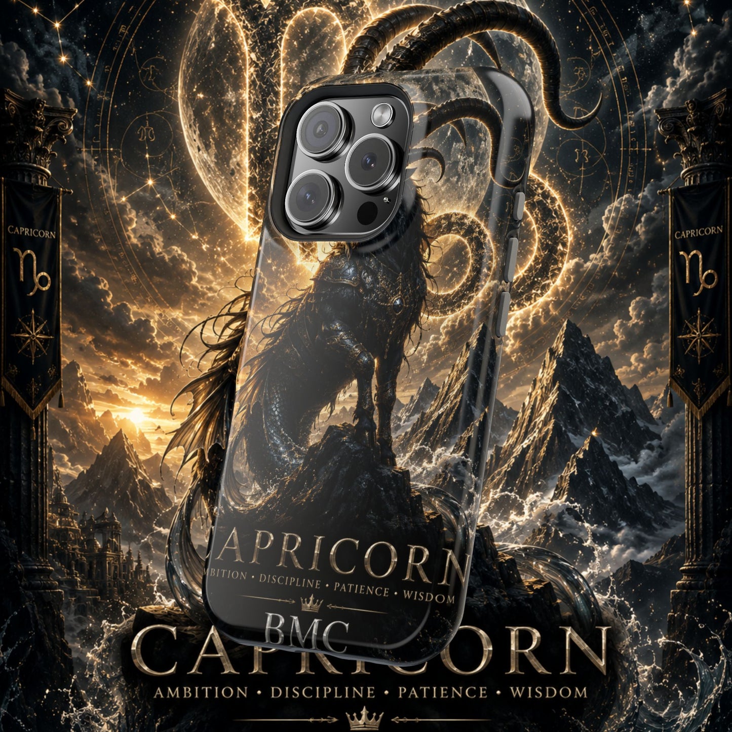 "Funda Magnética Reforzada♑ Capricornio – El Guardián de las Cumbres"