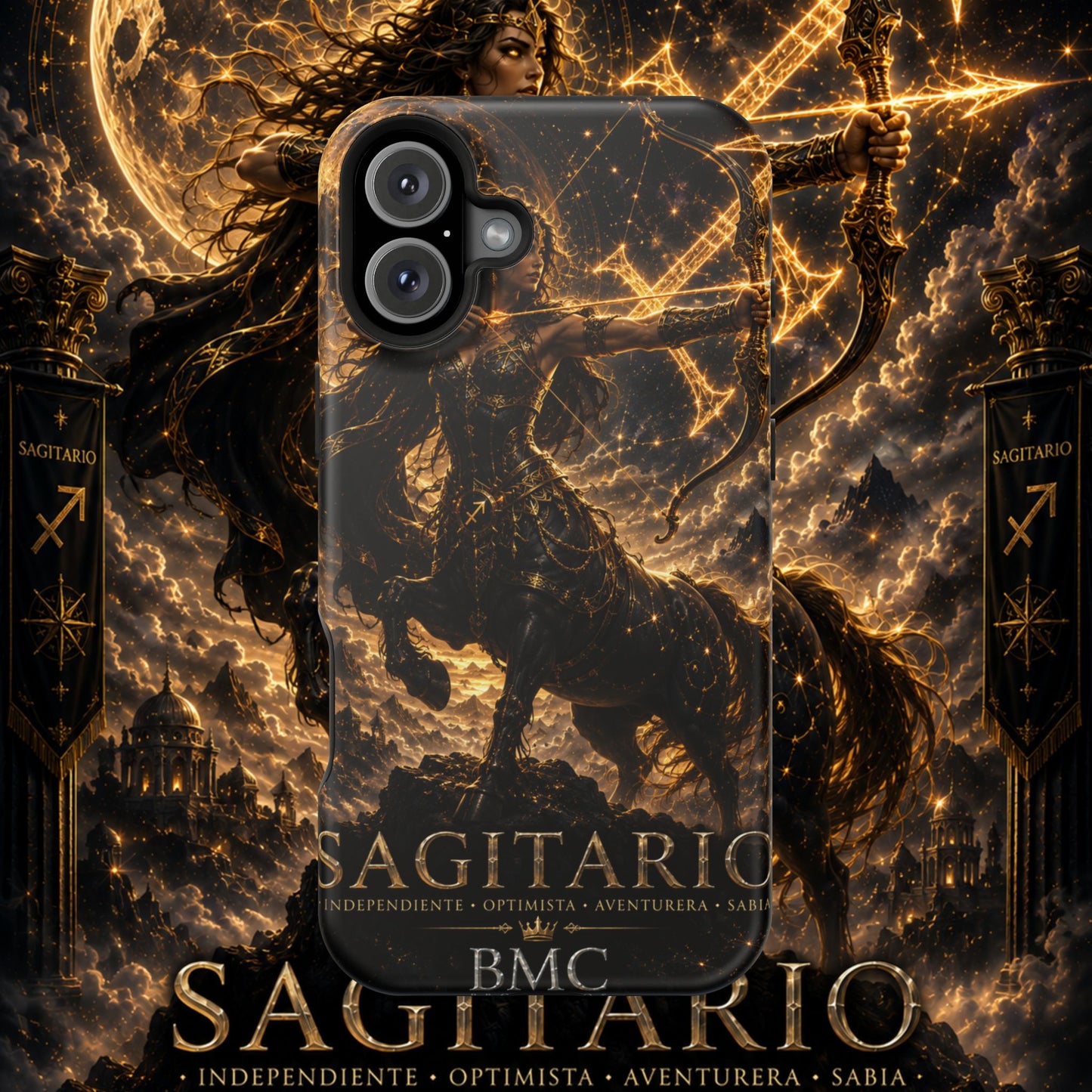 "Funda Magnética Reforzada Sagitario M– La Cazadora del Horizonte"
