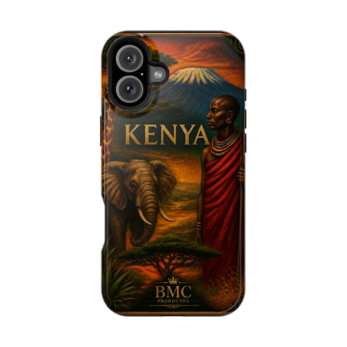 "Reinforced Magnetic Case Kenya: Wild Adventure and Land of Infinite Horizons 🦁🌄🏕️"