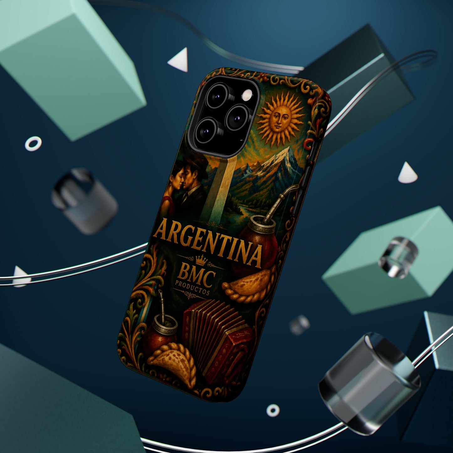 "Funda Magnética Reforzada Argentina: Pasión, Tradición y Tierra de Sueños🔥🏞️"