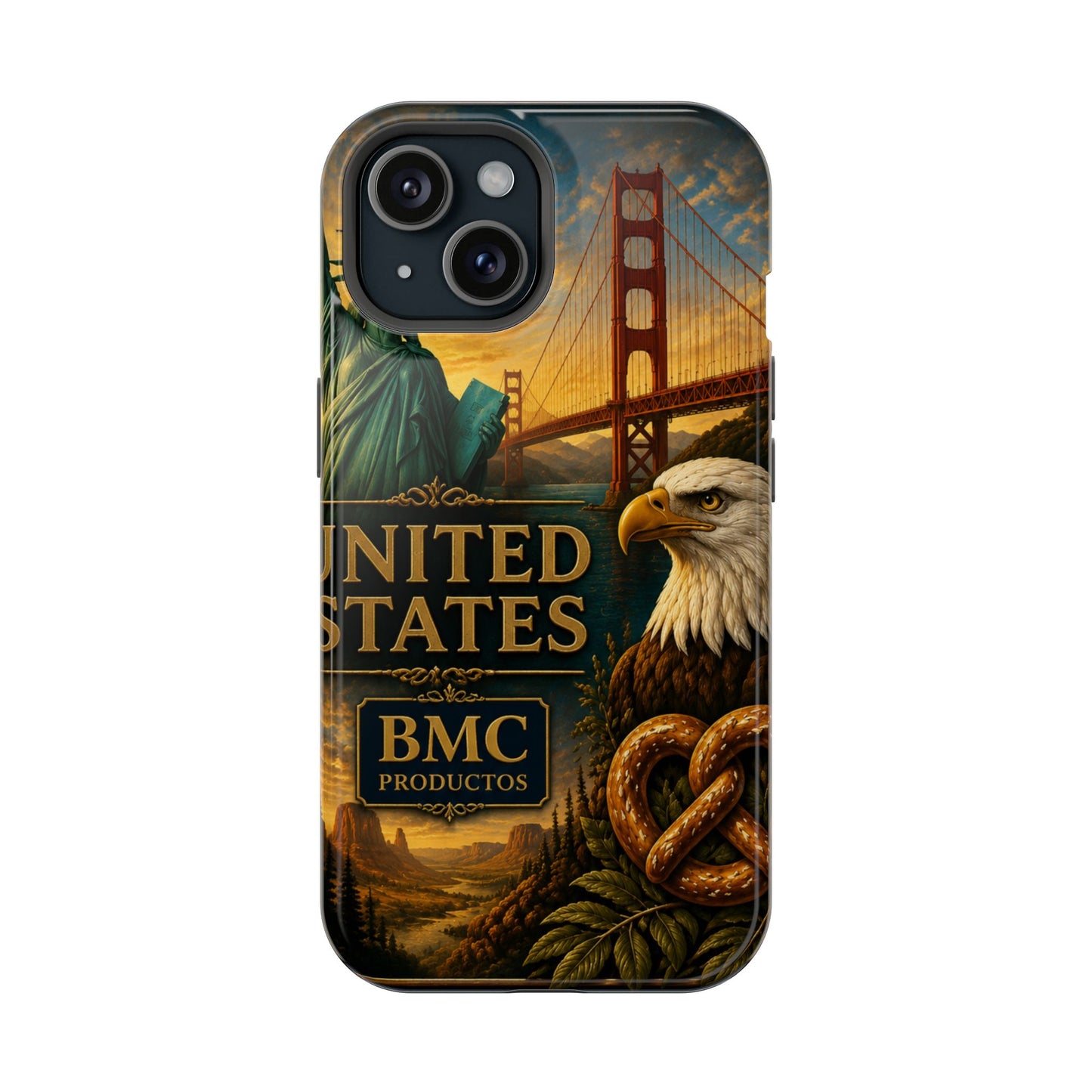 "Funda Magnética Reforzada Estados Unidos: Sueños, Libertad y Grandes Horizontes 🗽🏜️🌆"