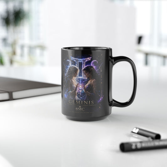 "Taza ♊ Géminis M — Reflejo del alma dividida"