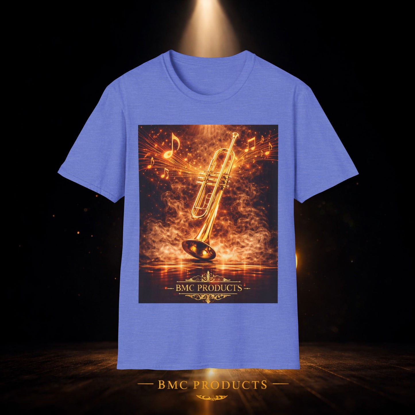 "Camiseta trompeta 🎺🔥Donde hay fuego, hay música.”