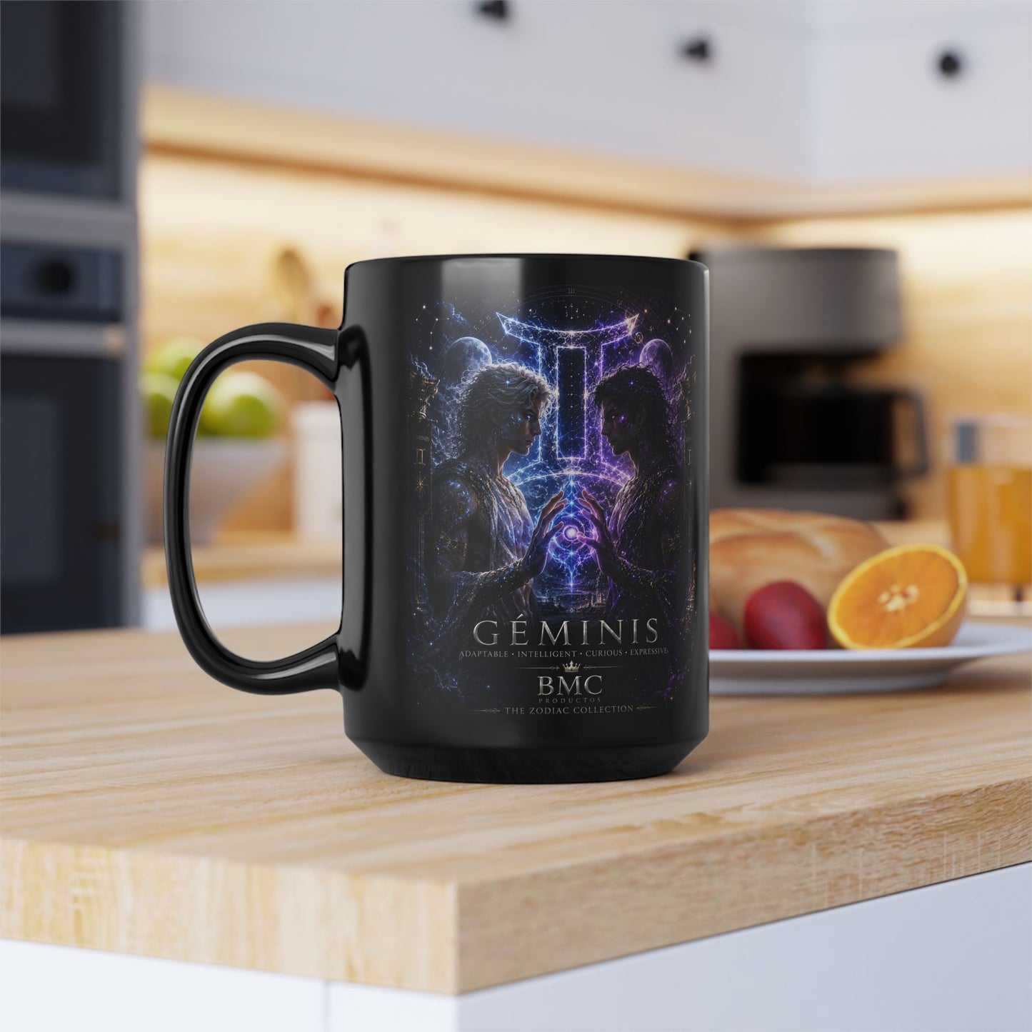 "Taza ♊ Géminis — Reflejo del alma dividida"