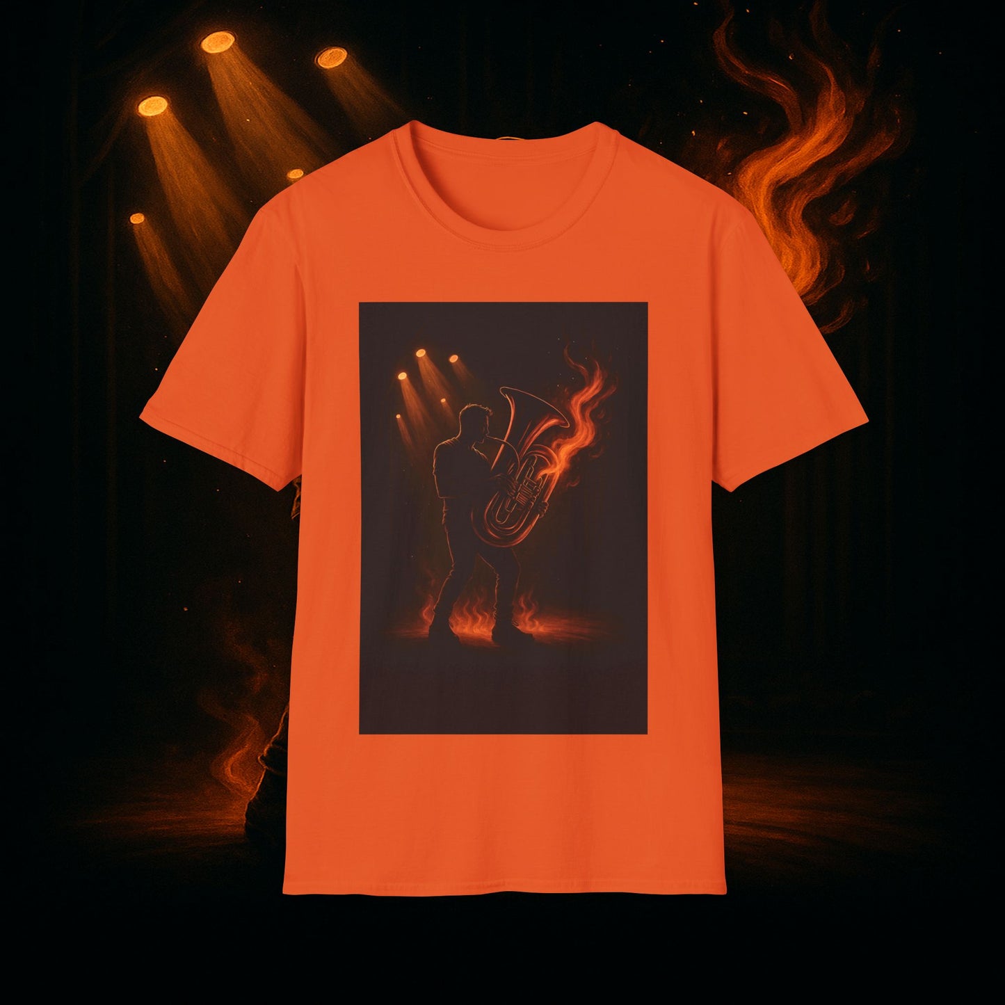 "Camiseta Tuba 🎺🔥 Cuando el alma suena, todo arde.”