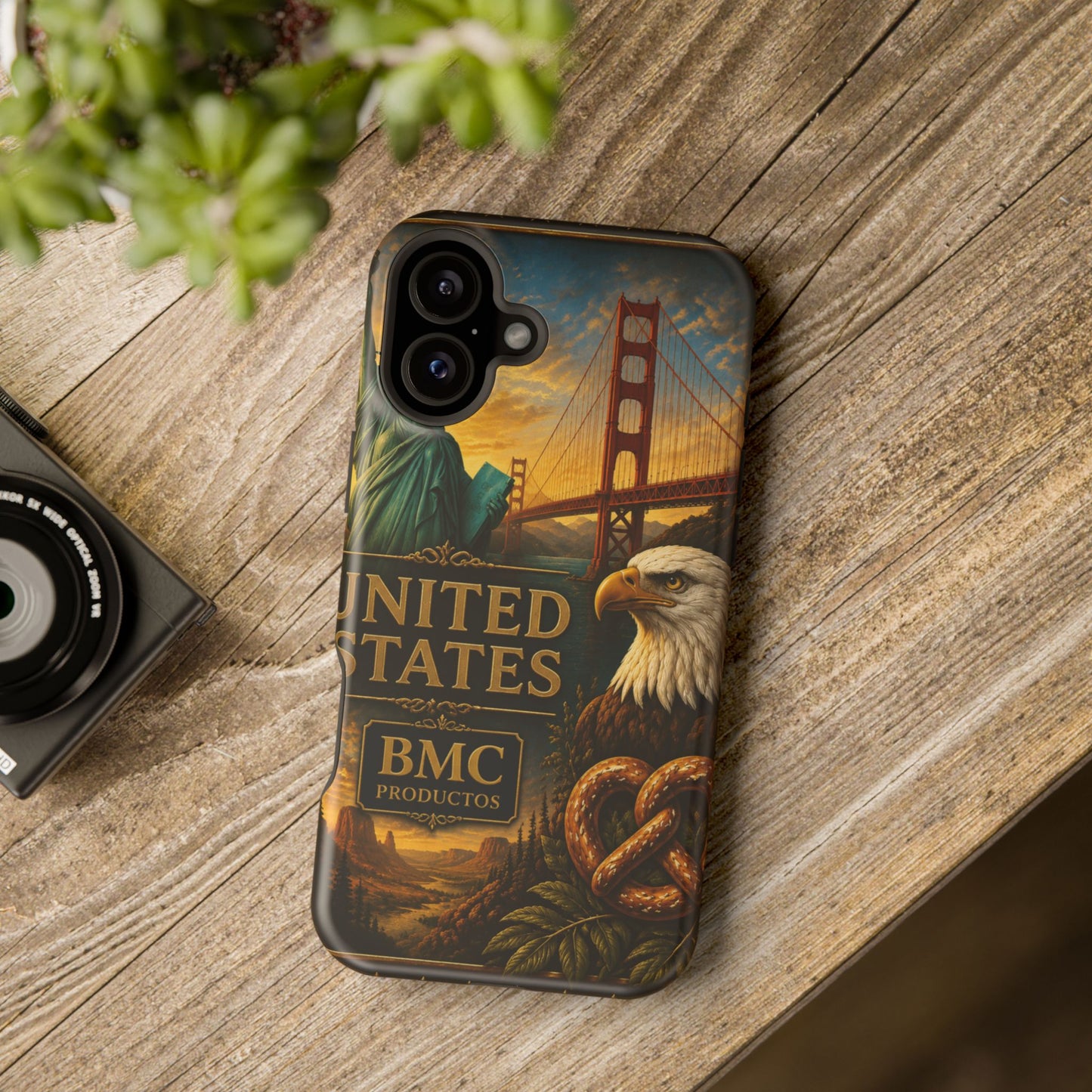 "Funda Magnética Reforzada Estados Unidos: Sueños, Libertad y Grandes Horizontes 🗽🏜️🌆"