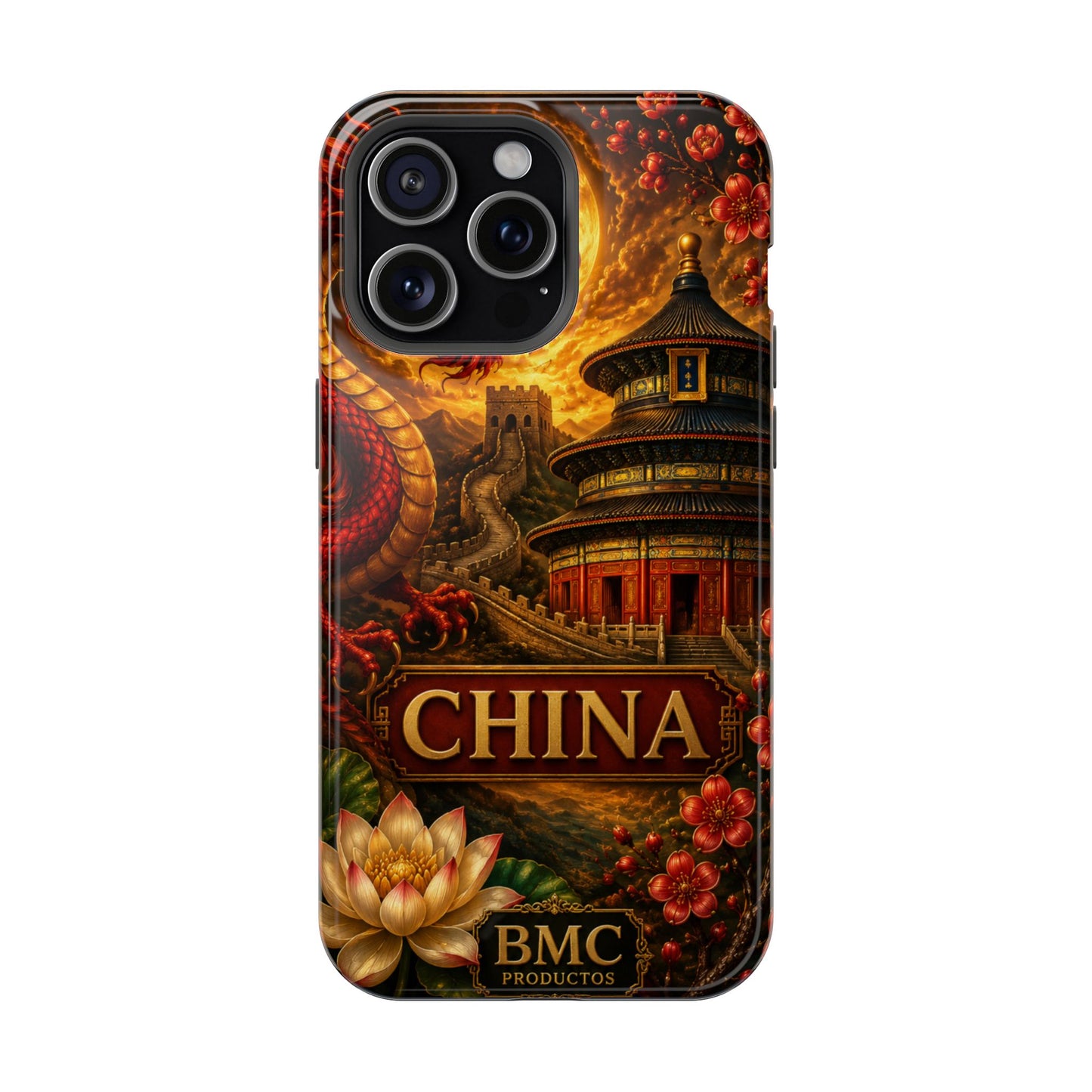 "Funda Magnética Reforzada Magnética Reforzada China – Dragones, murallas y leyendas eternas"