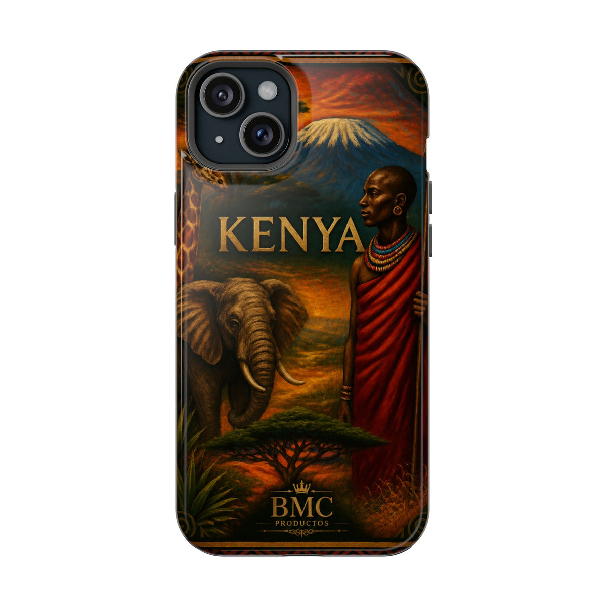 "Reinforced Magnetic Case Kenya: Wild Adventure and Land of Infinite Horizons 🦁🌄🏕️"