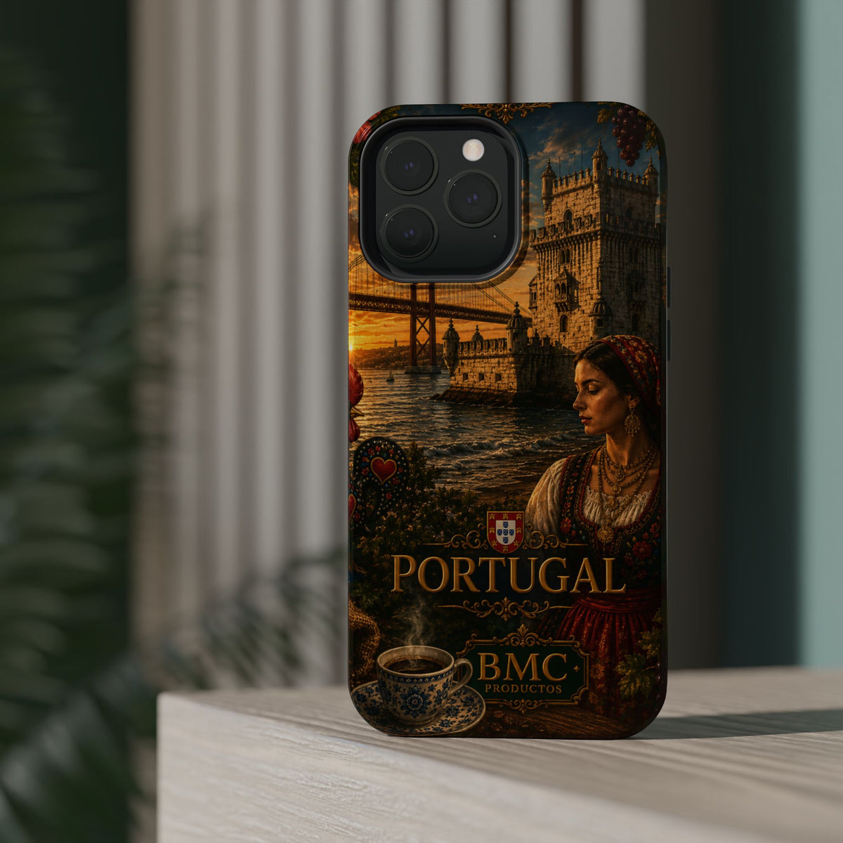 "Reinforced Magnetic Case Portugal: Atlantic Charm, Fados and Azulejos 🌊🎶🧿"