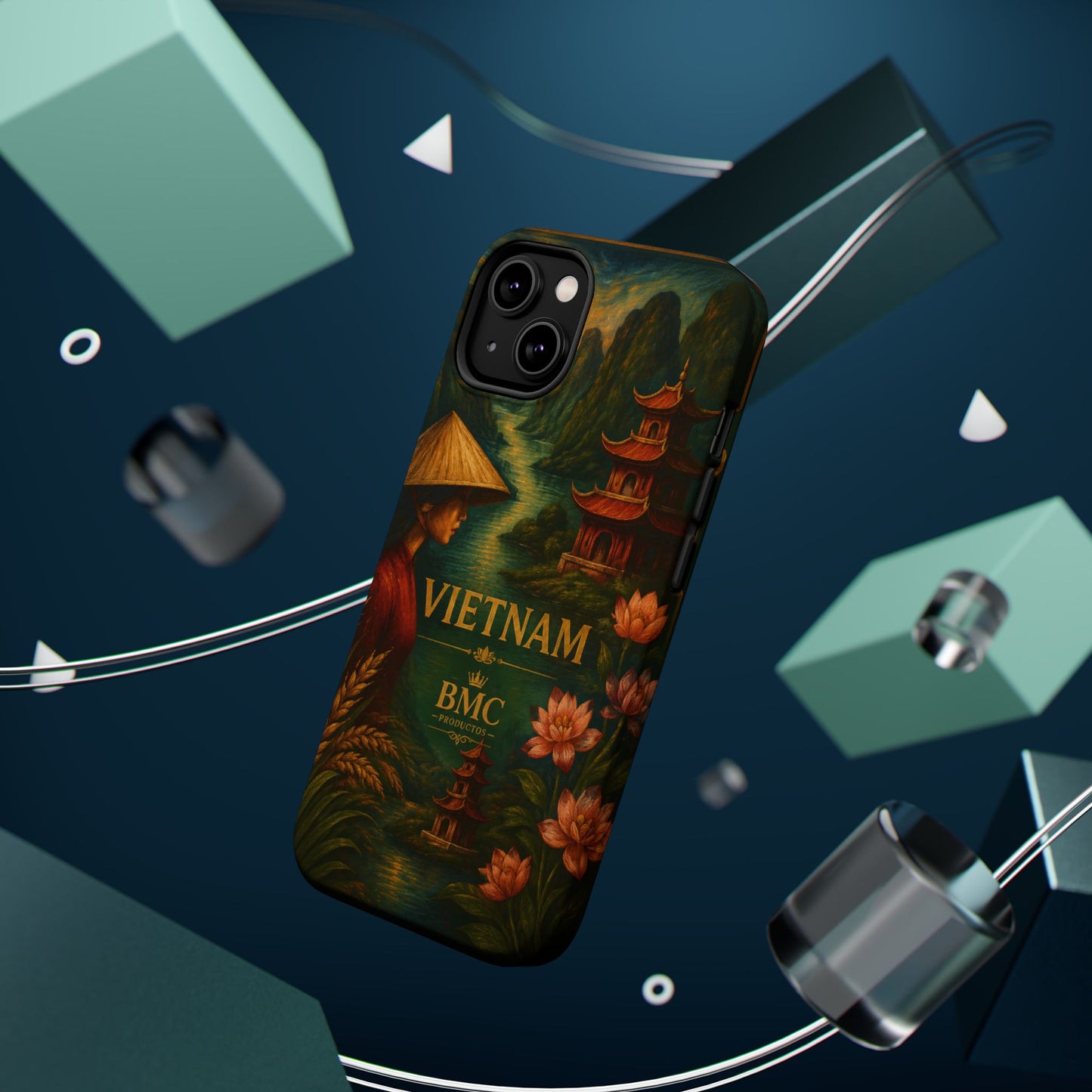 "Funda Magnética Reforzada Magnética Reforzada  Vietnam: Tradición, Naturaleza y Leyendas Ancestrales 🎋🏯🐉"