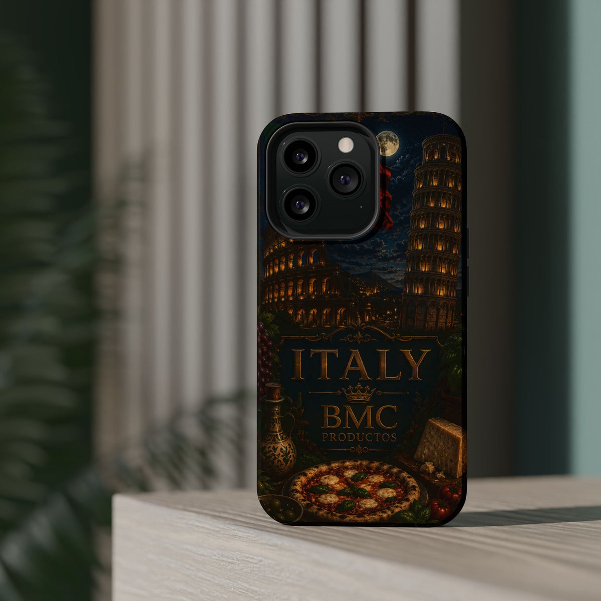 "Funda Magnética Reforzada Magnética Reforzada Italia: Arte, Pasión y Sabores Eternos 🎨🍝🏛️"