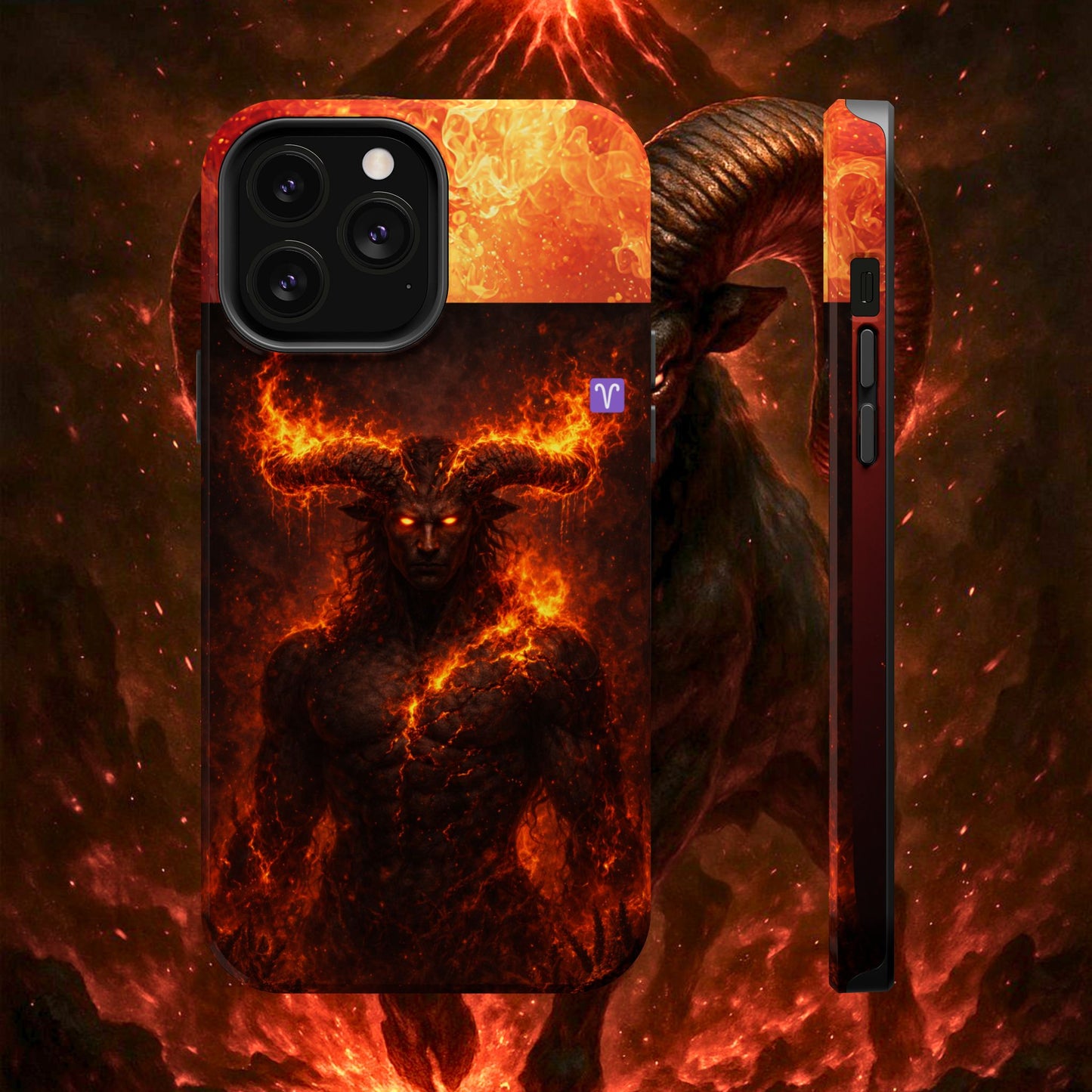 "Funda Magnética Reforzada ♈ Aries — Espíritu de fuego"
