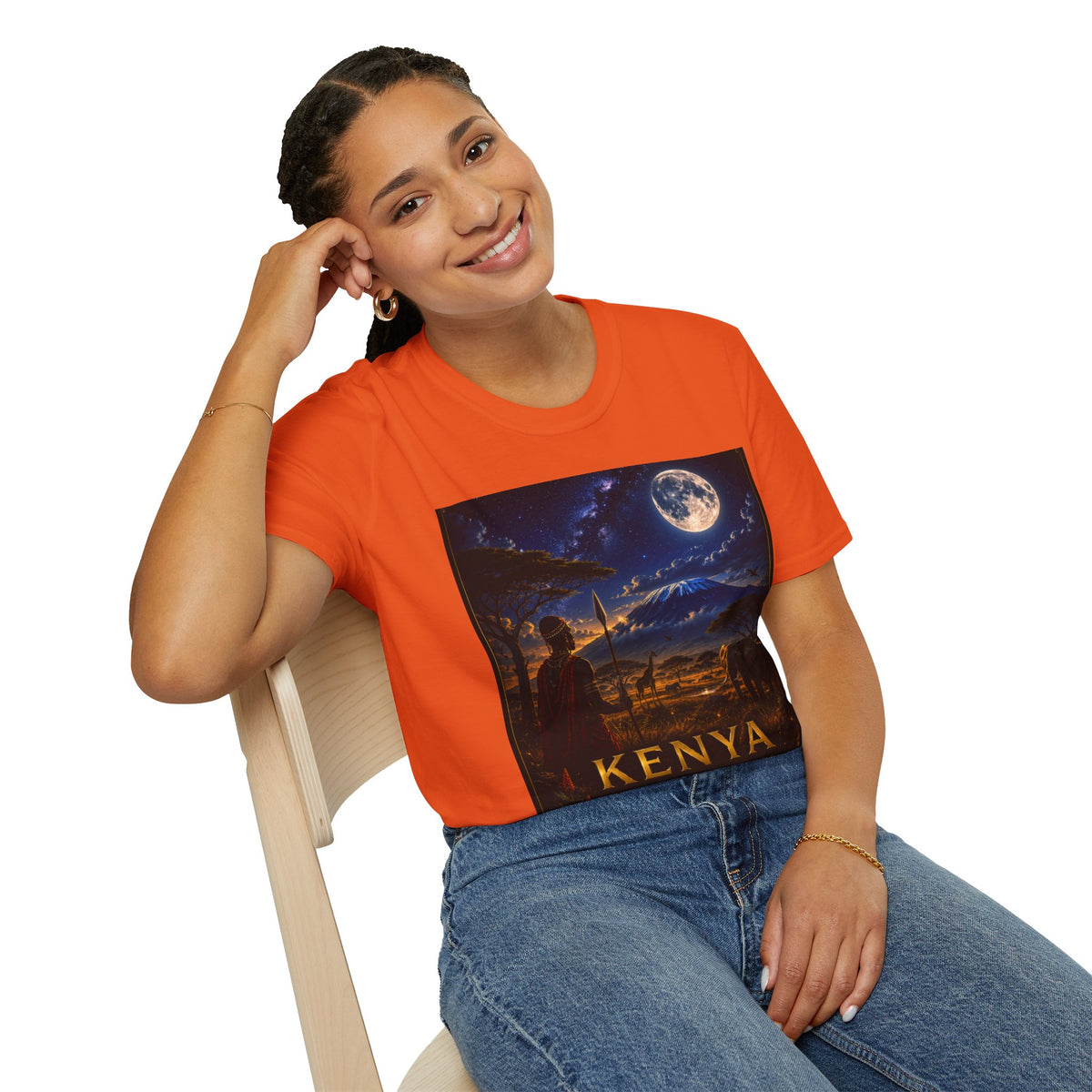 "Camiseta Kenia: Aventura Salvaje y Tierra de Horizontes Infinitos 🦁🌄🏕️"
