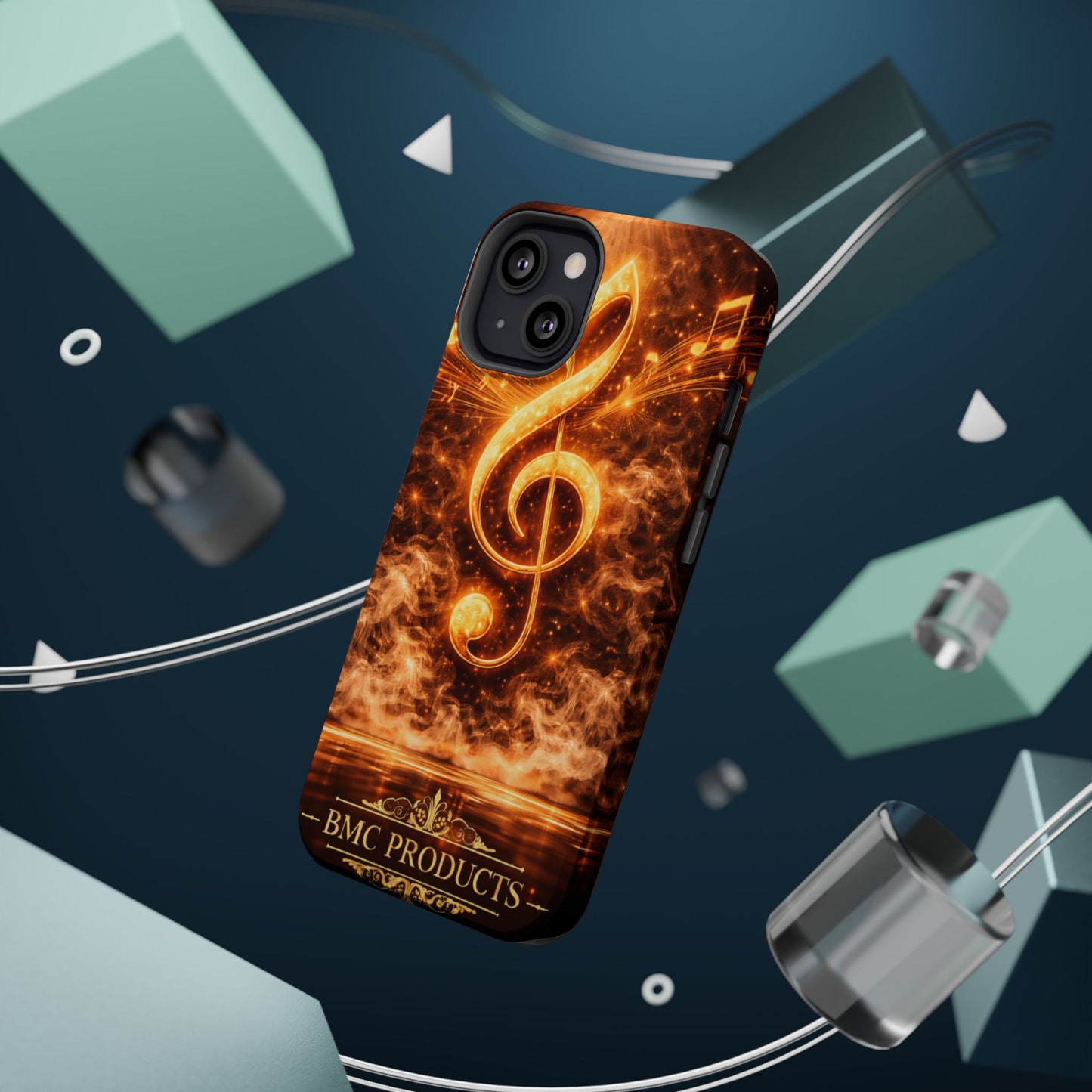 "Funda Magnética Reforzada Magnética Reforzada clave de sol 🎼🔥Donde nace una nota… nace una llama.” 🔥🎼