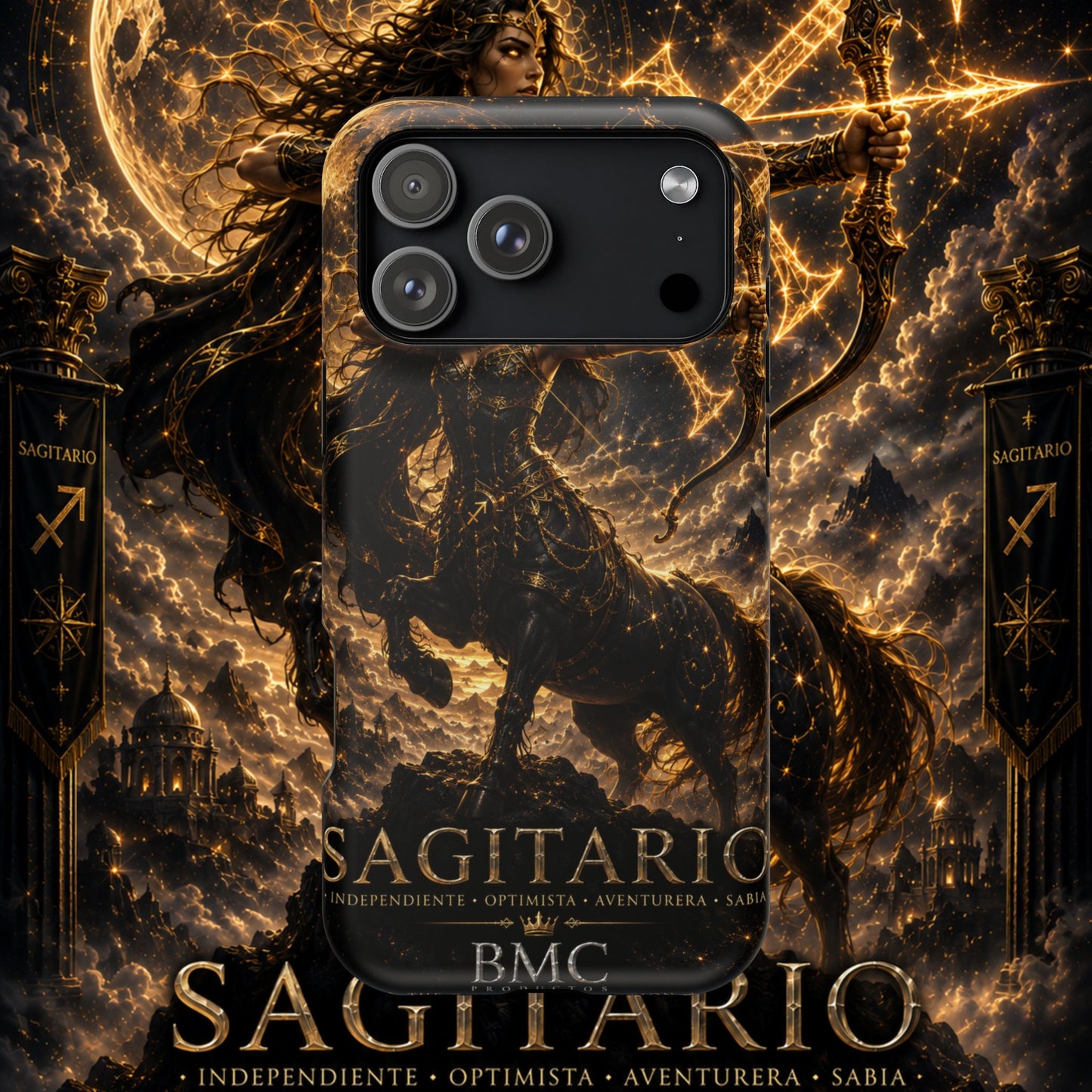 "Funda Magnética Reforzada Sagitario M– La Cazadora del Horizonte"