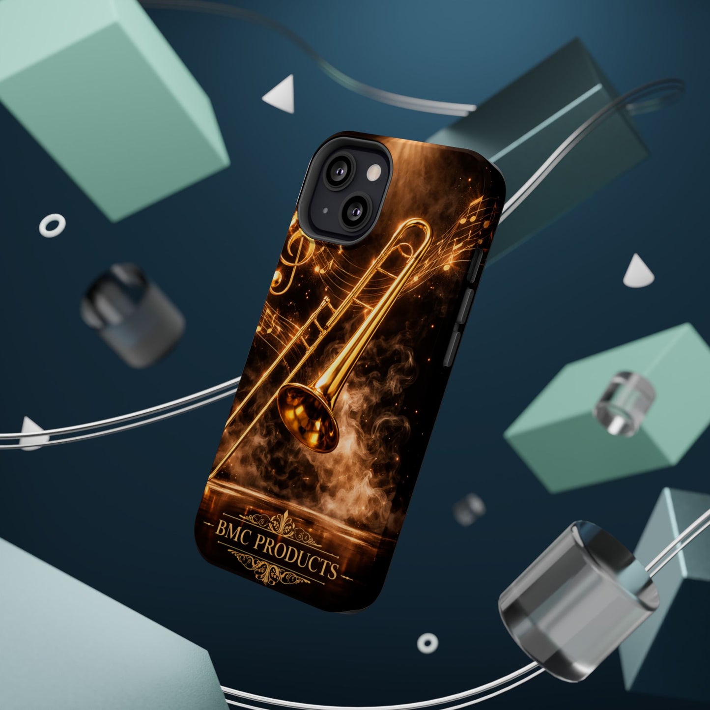 "Funda Magnética Reforzada Magnética Reforzada Trombón 🎷🔥No todos los fuegos hacen ruido… algunos tocan el alma.” 🔥🎷
