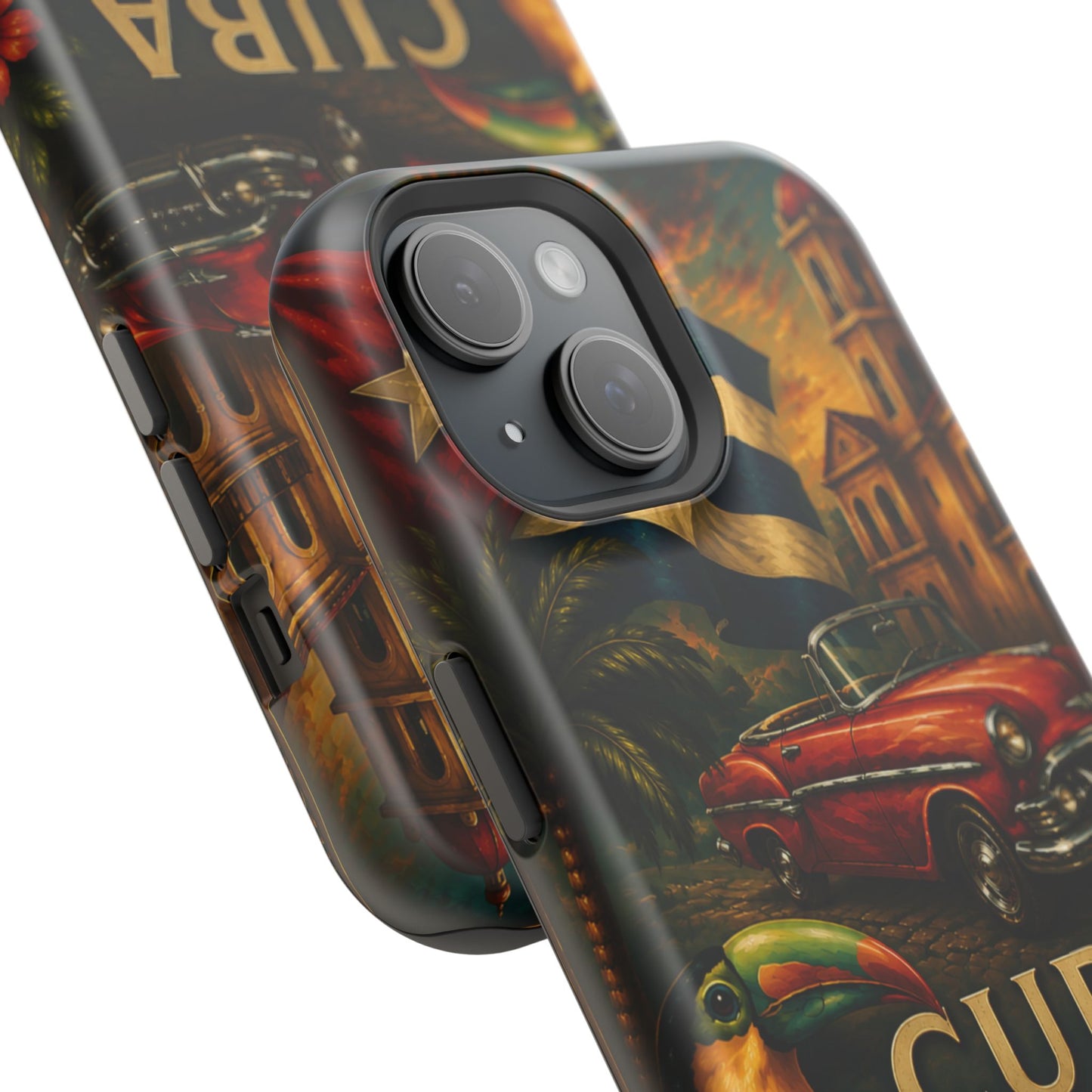 "Funda Magnética Reforzada Magnética Reforzada Cuba: Ritmo, Historia y Encanto Caribeño 🎺🚗🌴 "
