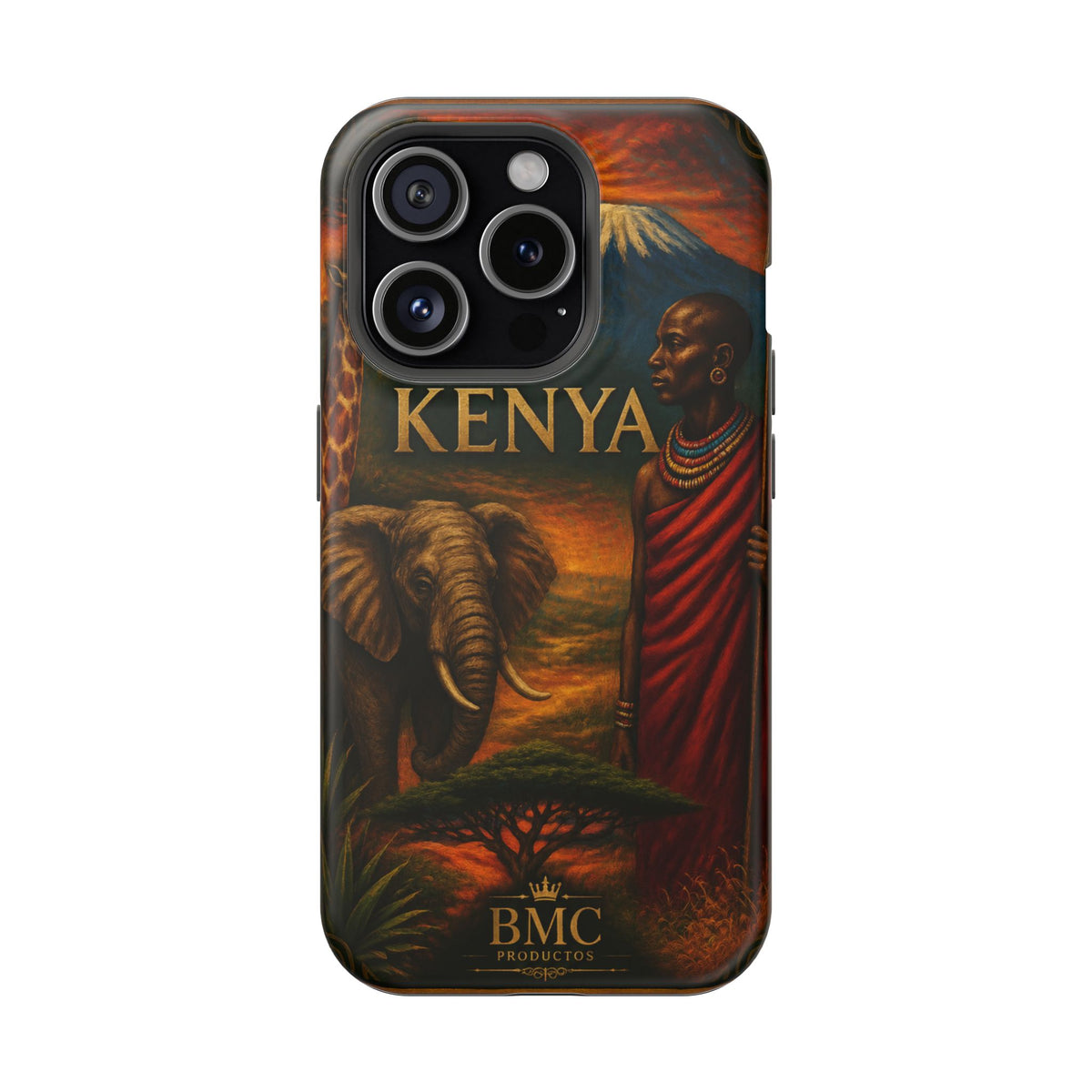 "Reinforced Magnetic Case Kenya: Wild Adventure and Land of Infinite Horizons 🦁🌄🏕️"