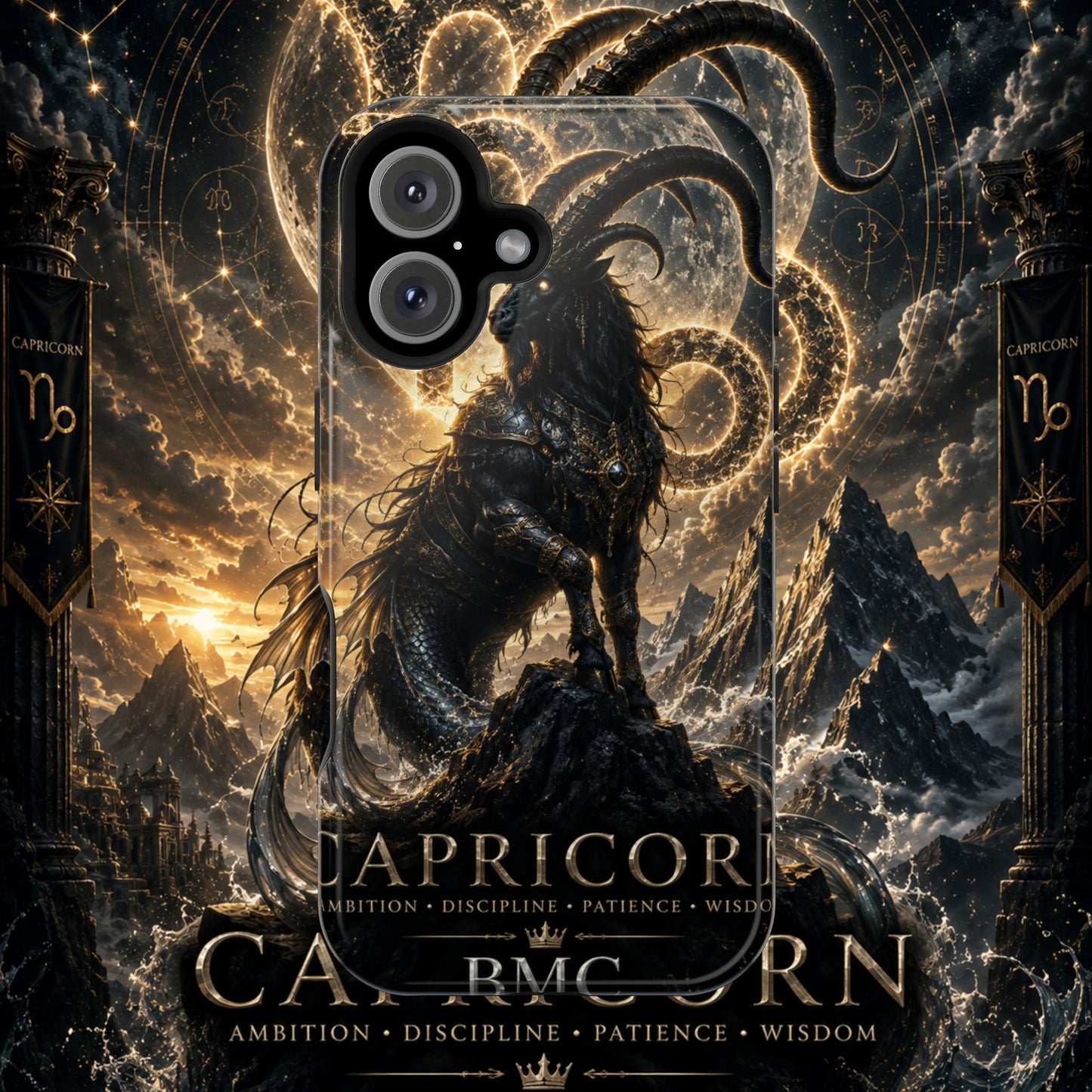 "Funda Magnética Reforzada♑ Capricornio – El Guardián de las Cumbres"