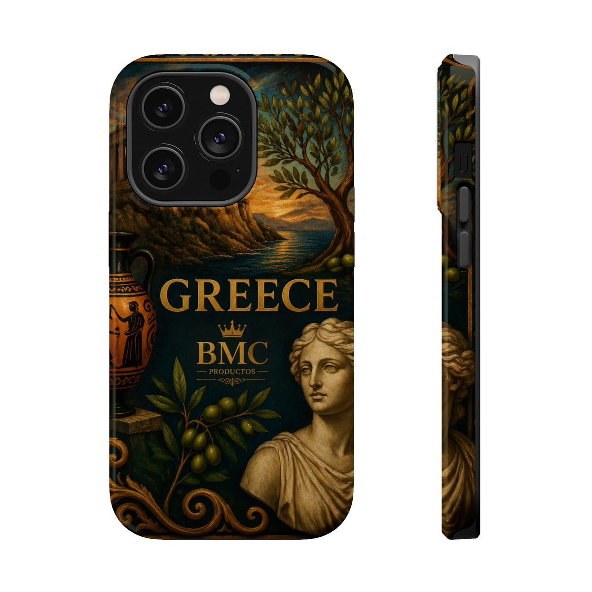 "Funda Magnética Reforzada Magnética Reforzada Grecia: Cuna de Dioses, Maravillas y Filosofía 🌊🏛️⚡"