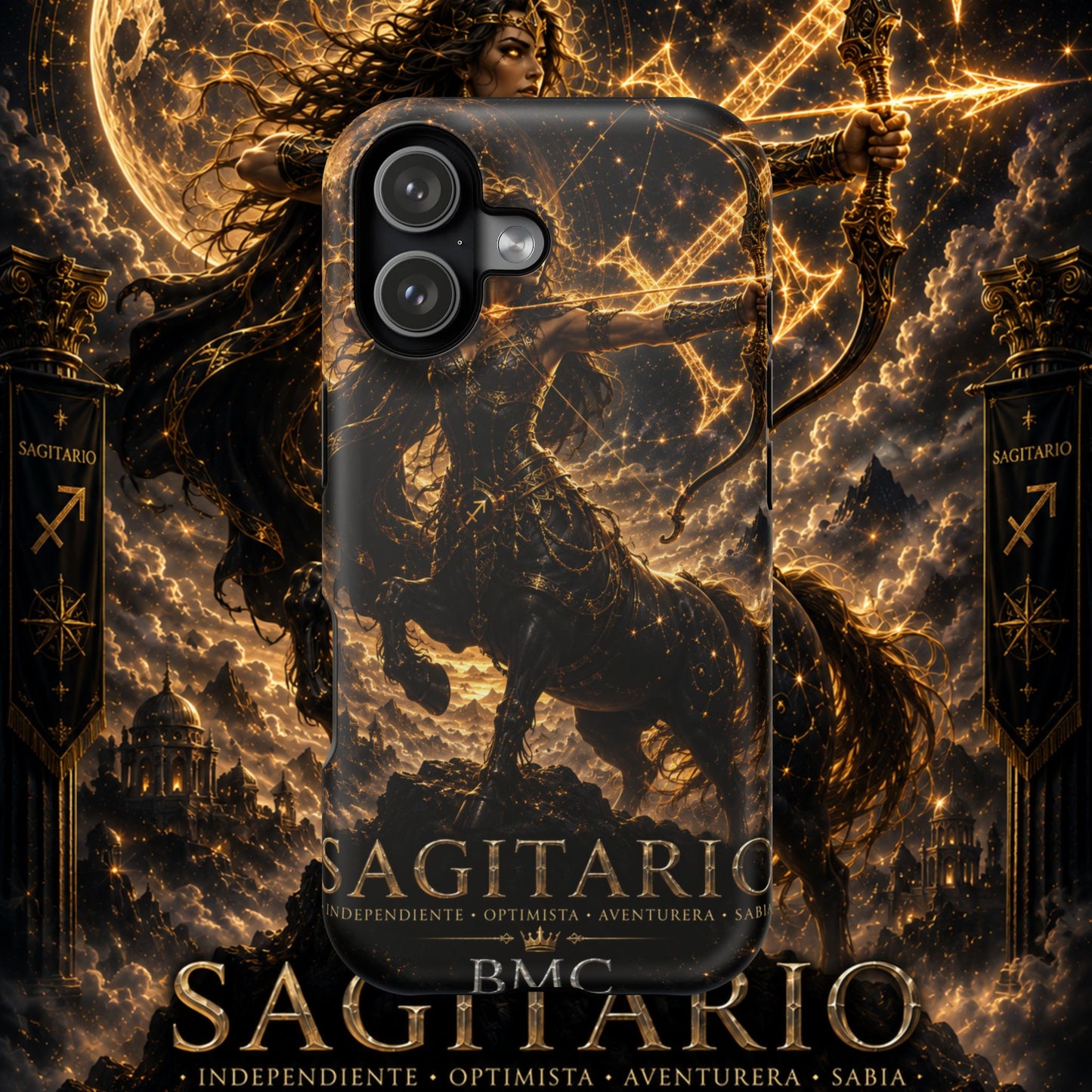 "Funda Magnética Reforzada Sagitario M– La Cazadora del Horizonte"