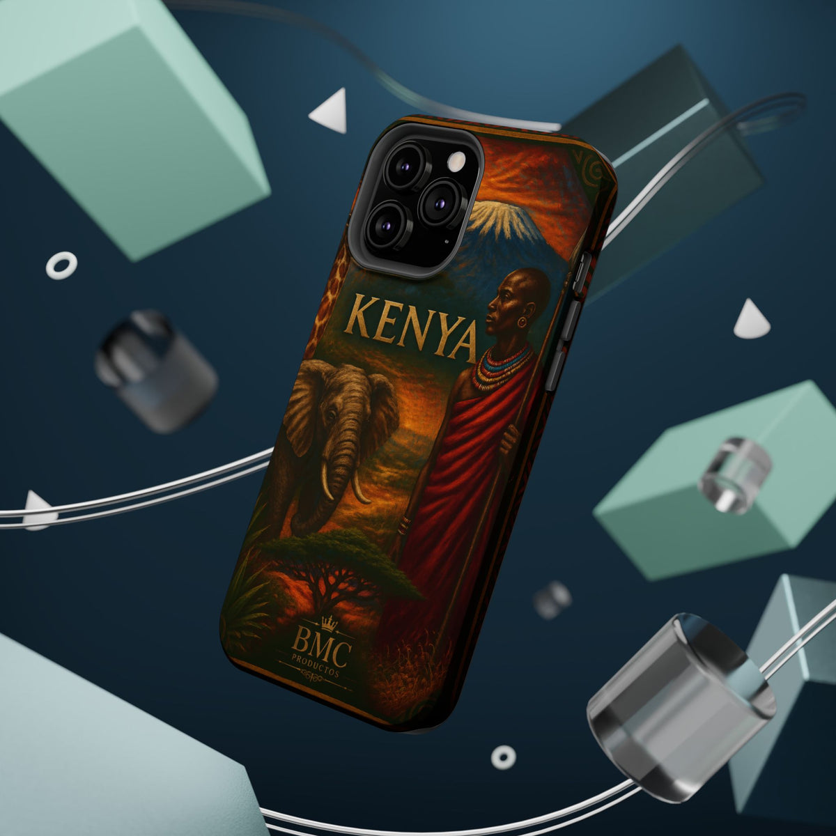 "Reinforced Magnetic Case Kenya: Wild Adventure and Land of Infinite Horizons 🦁🌄🏕️"
