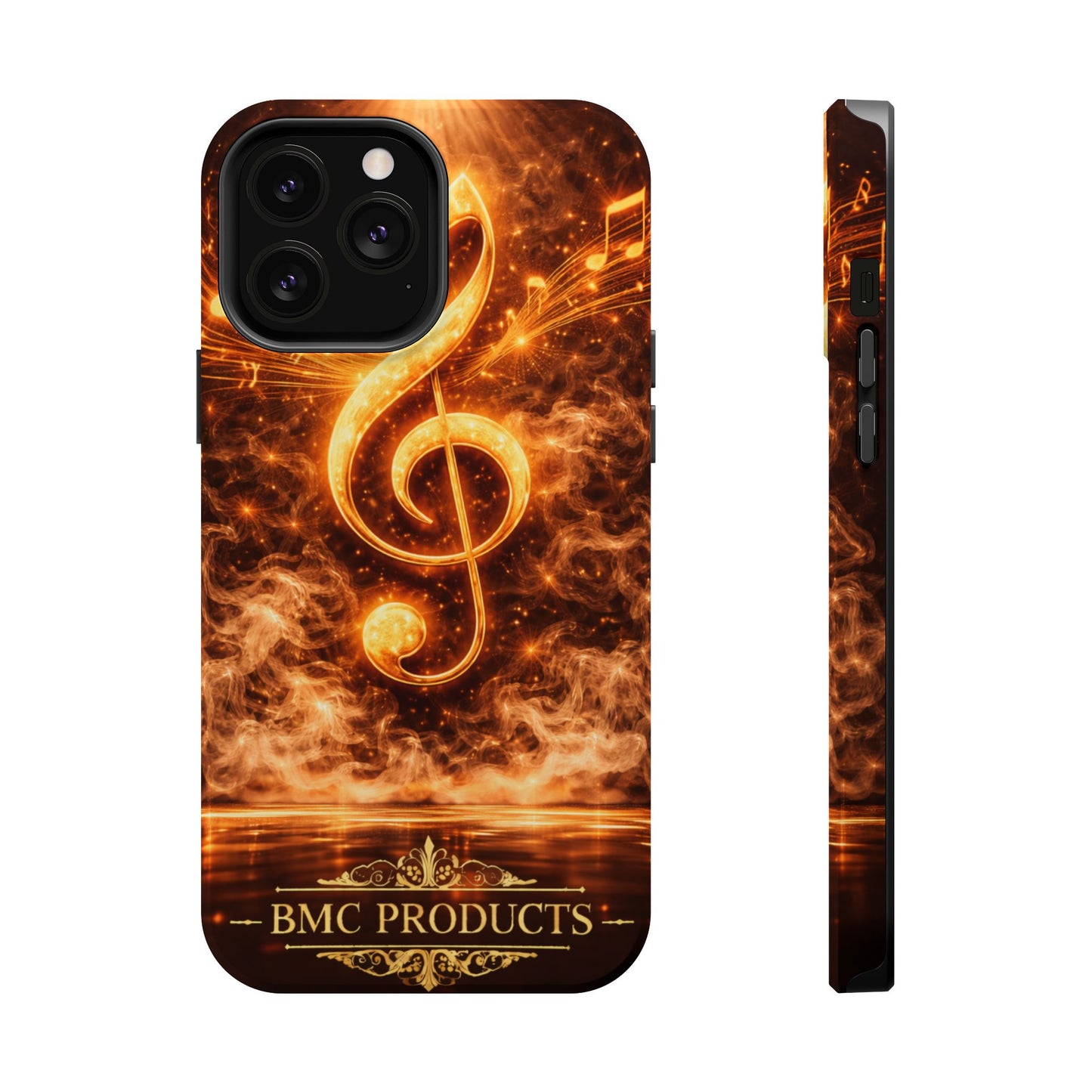 "Funda Magnética Reforzada Magnética Reforzada clave de sol 🎼🔥Donde nace una nota… nace una llama.” 🔥🎼