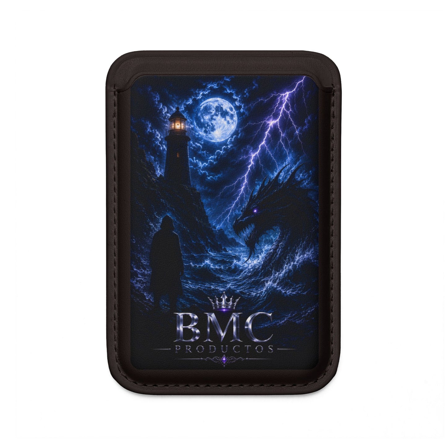 "🖤 Cartera Mística Vegana - Compatible con MagSafe® 🐉 El Despertar del Leviatán"
