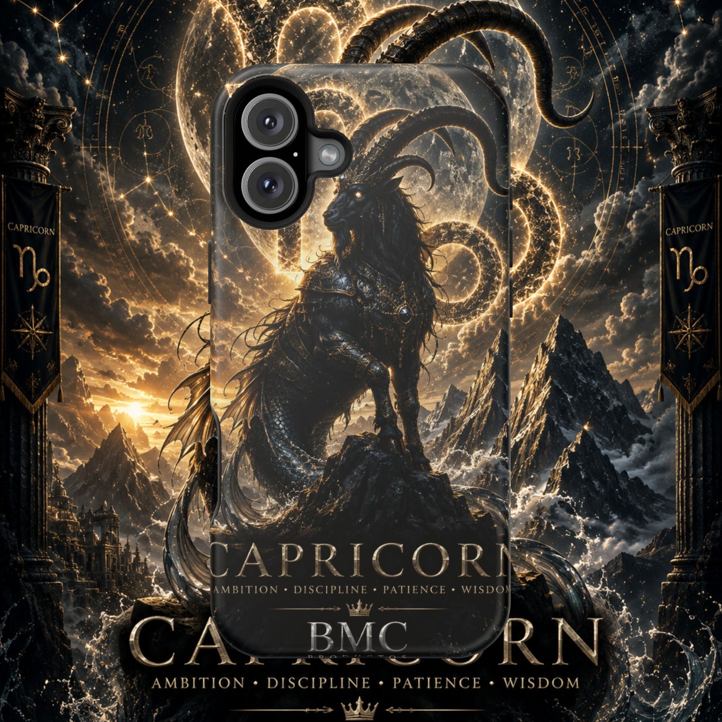 "Funda Magnética Reforzada♑ Capricornio – El Guardián de las Cumbres"