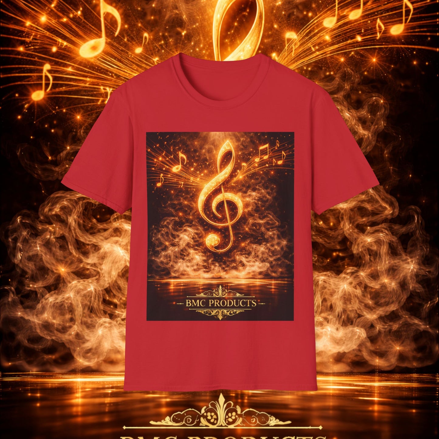 "Camiseta clave de sol 🎼🔥 “Donde nace una nota… nace una llama.” 🔥🎼