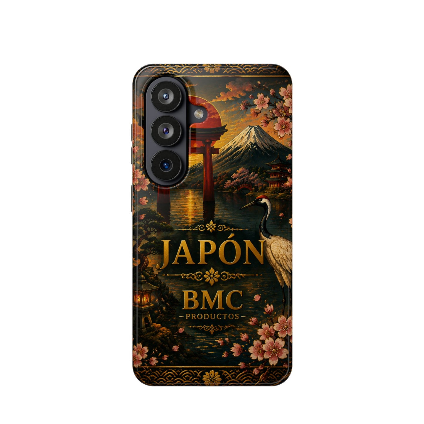 "Funda Magnética Reforzada Japón: Tradición entre Cerezos y Montañas 🌸⛩️🗻"