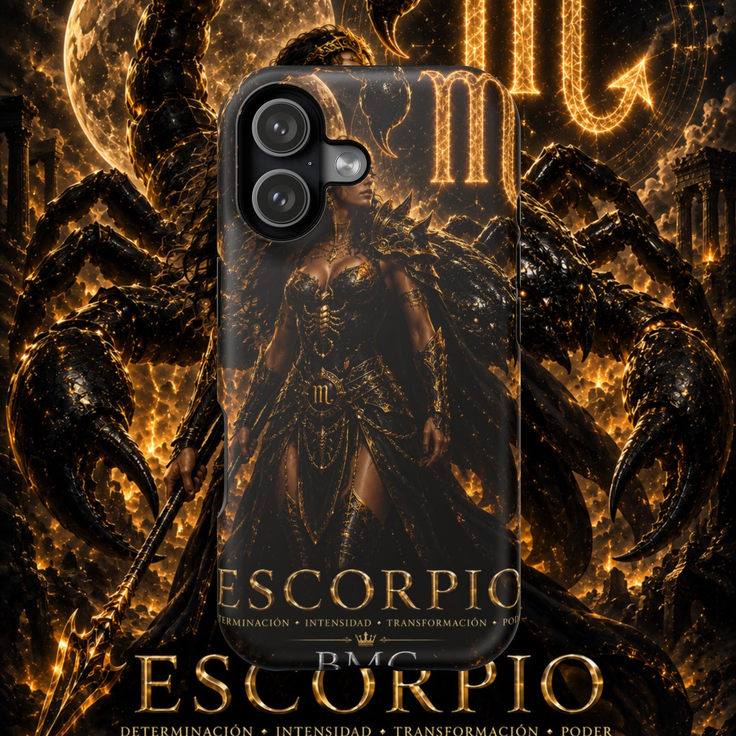 "Funda Magnética Reforzada ESCORPIO M –La Vigilante de las Sombras"