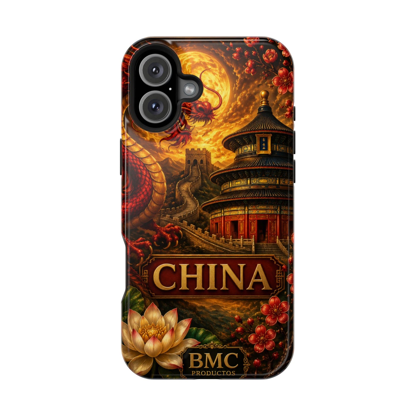 "Funda Magnética Reforzada Magnética Reforzada China – Dragones, murallas y leyendas eternas"