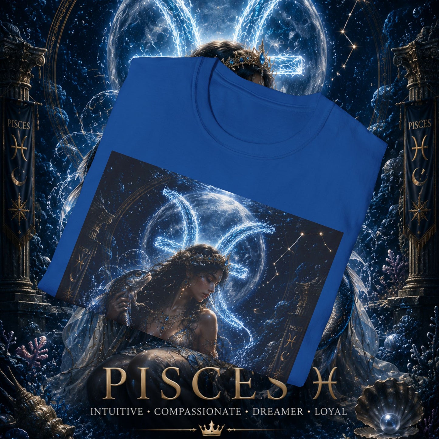 "Camiseta Piscis M — La Guardiana de las Profundidades"