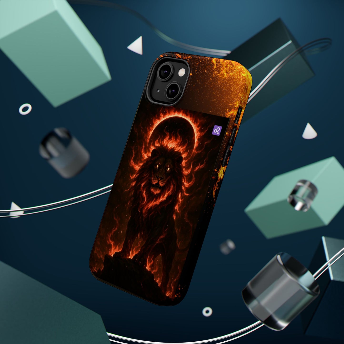 "Funda Magnética Reforzada ♌ Leo — Soberano del fuego eterno"