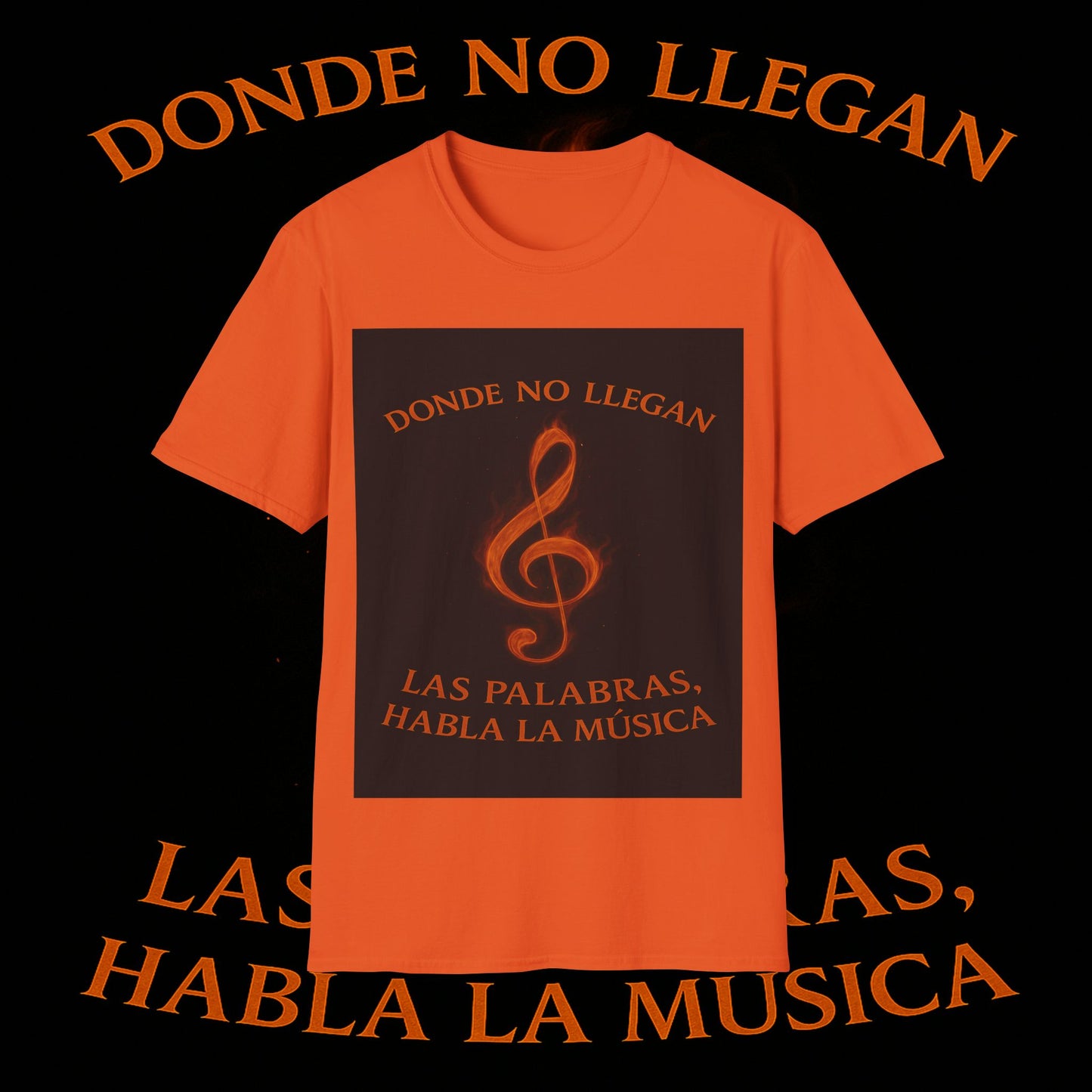 "Camiseta clave de sol 🎼🔥 “Donde nace una nota… nace una llama.” 🔥🎼