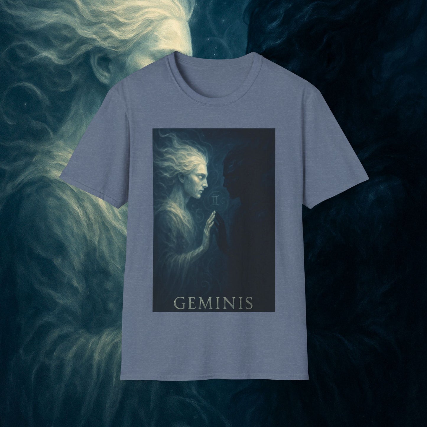 "Camiseta ♊ Géminis — Reflejo del alma dividida"