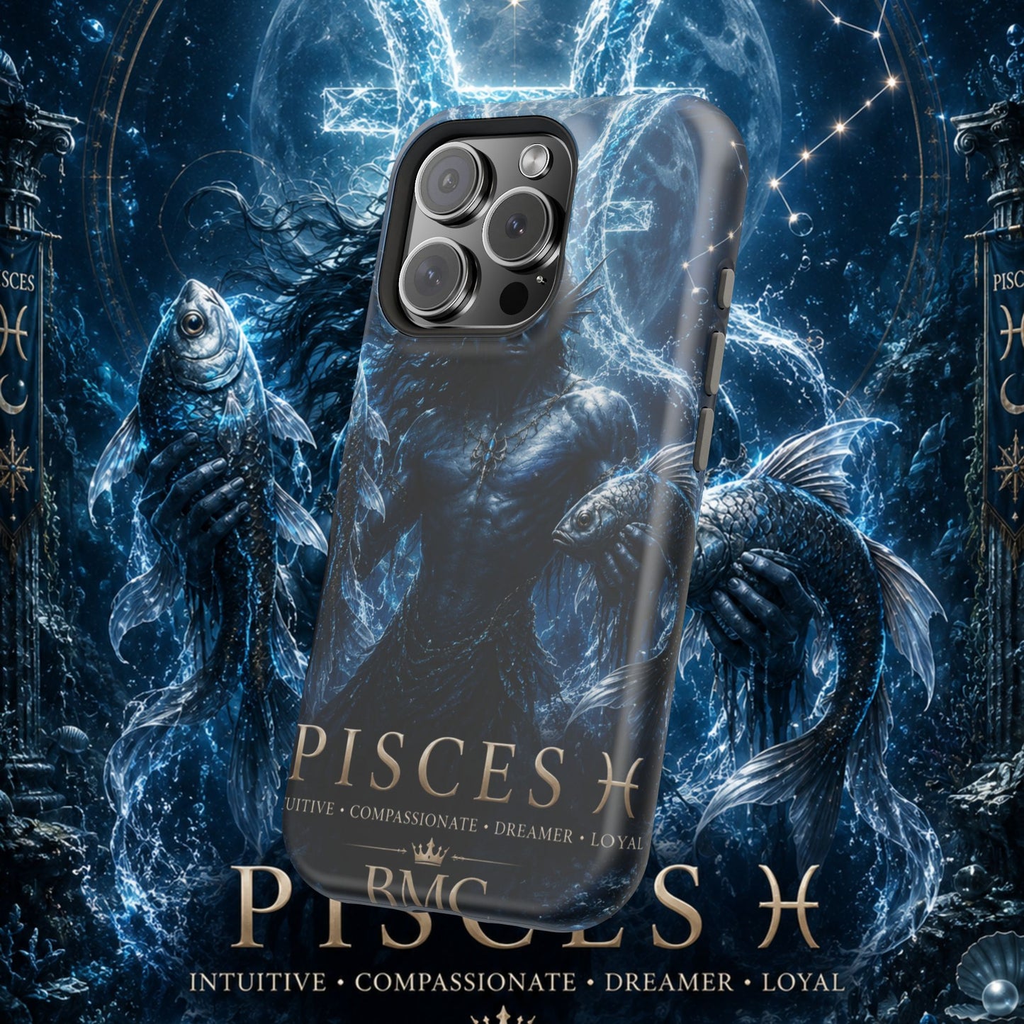 "Funda Magnética Reforzada Piscis — El Guardián de las Profundidades"